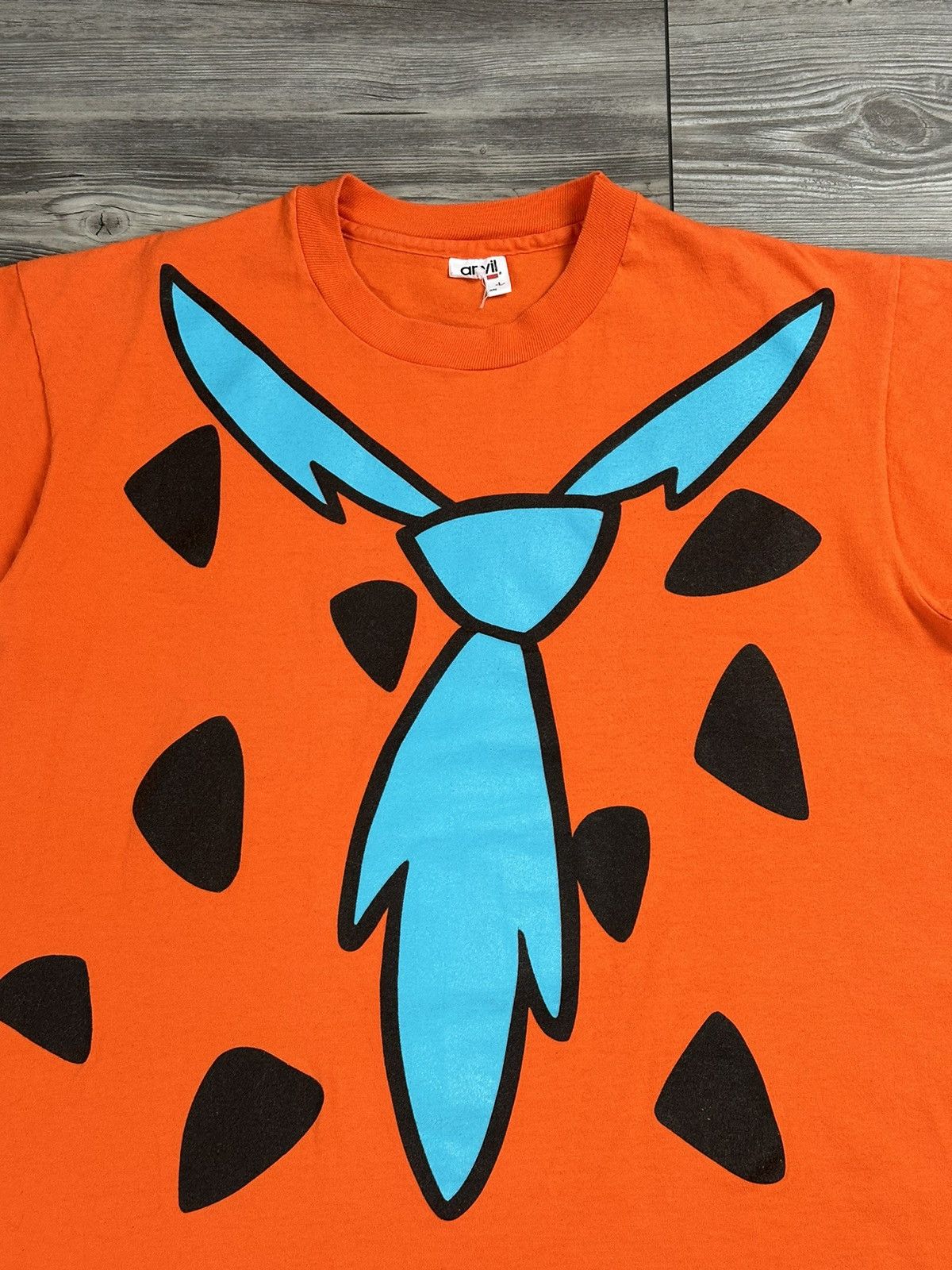 Anvil × Vintage Vintage Flintstones Fred Tie T Shirt Size US L / EU 52-54 / 3 - 3 Thumbnail