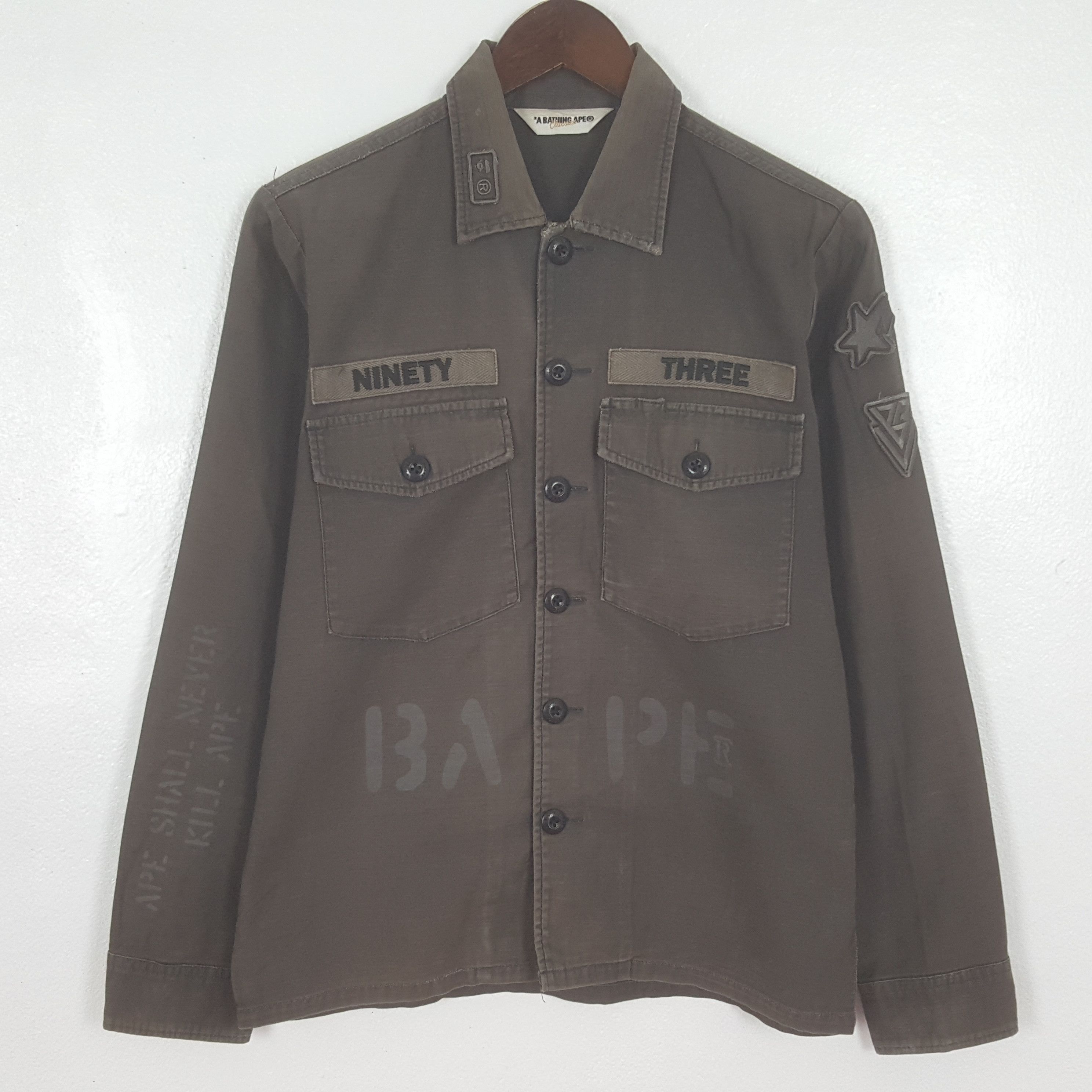 Bape Vintage BAPE A Bathing Ape Button Up Jacket Size US XS / EU 42 / 0 - 3 Thumbnail