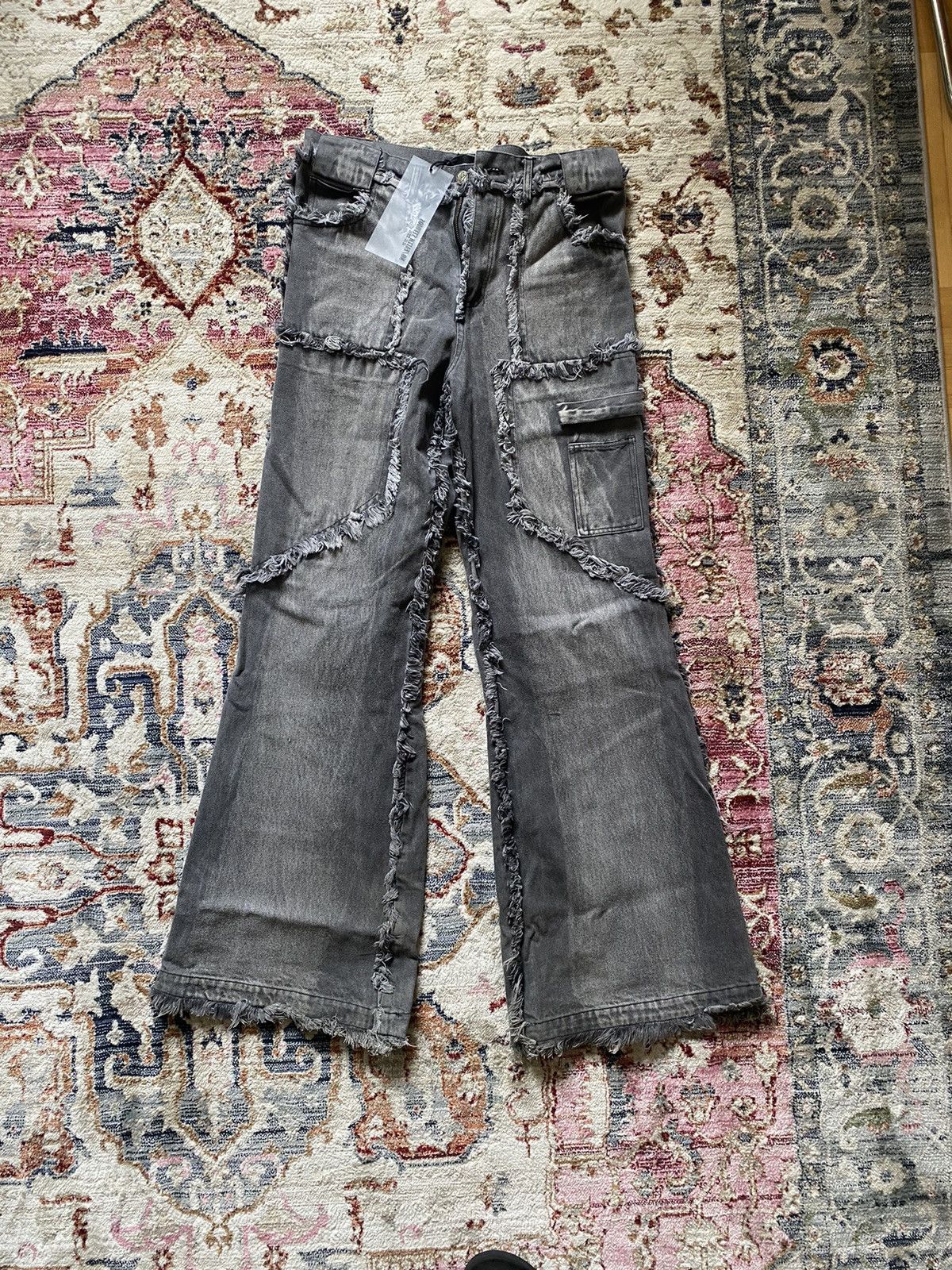No Faith Studios No Faith Studios Flared Denim | Grailed