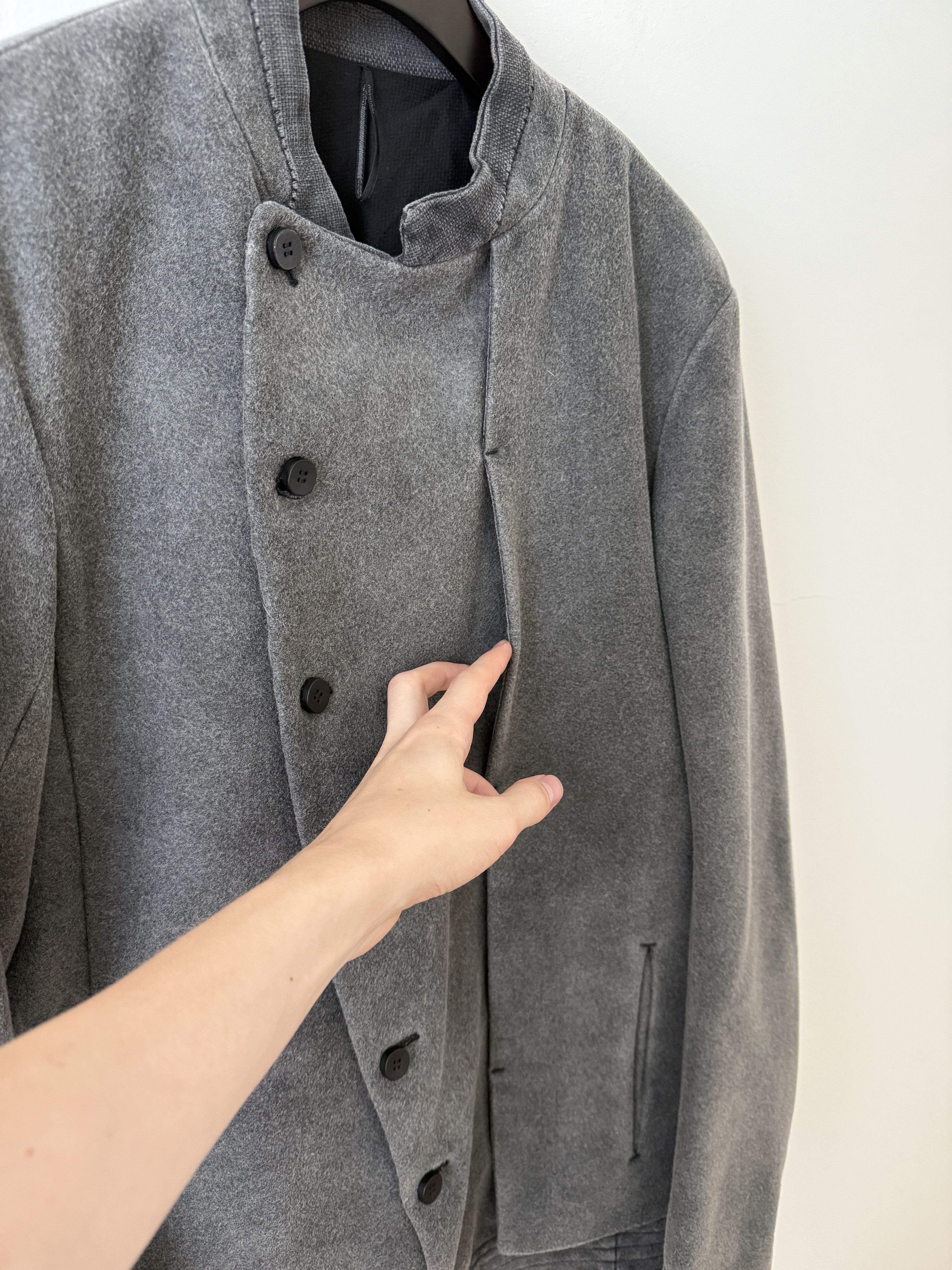 Masnada Wool Asymmetrical Peacoat Size US M / EU 48-50 / 2 - 13 Thumbnail