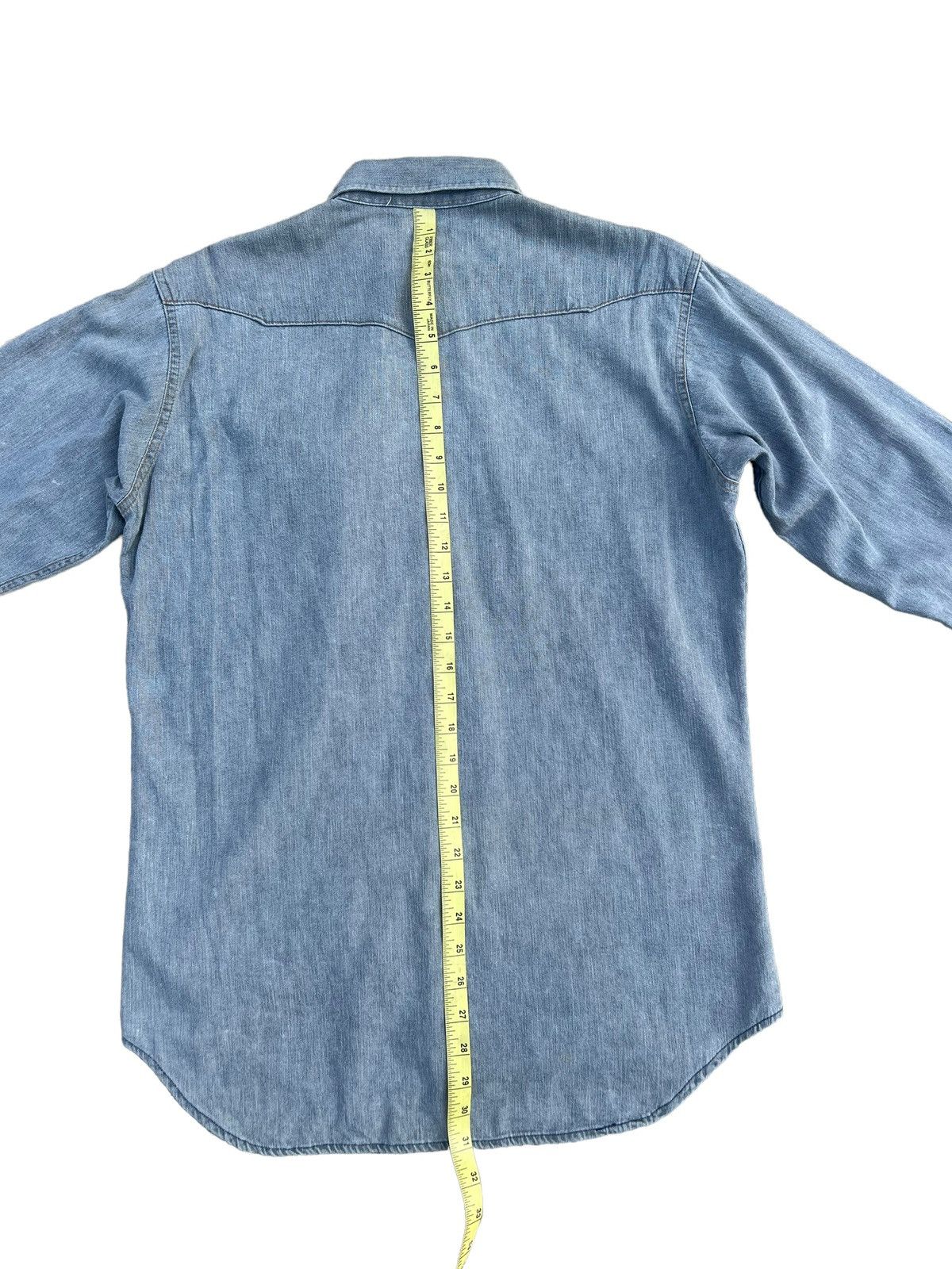 Vintage Vintage 90s Wrangler Blue Bell Grey Denim Western Shirt Size US M / EU 48-50 / 2 - 5 Thumbnail