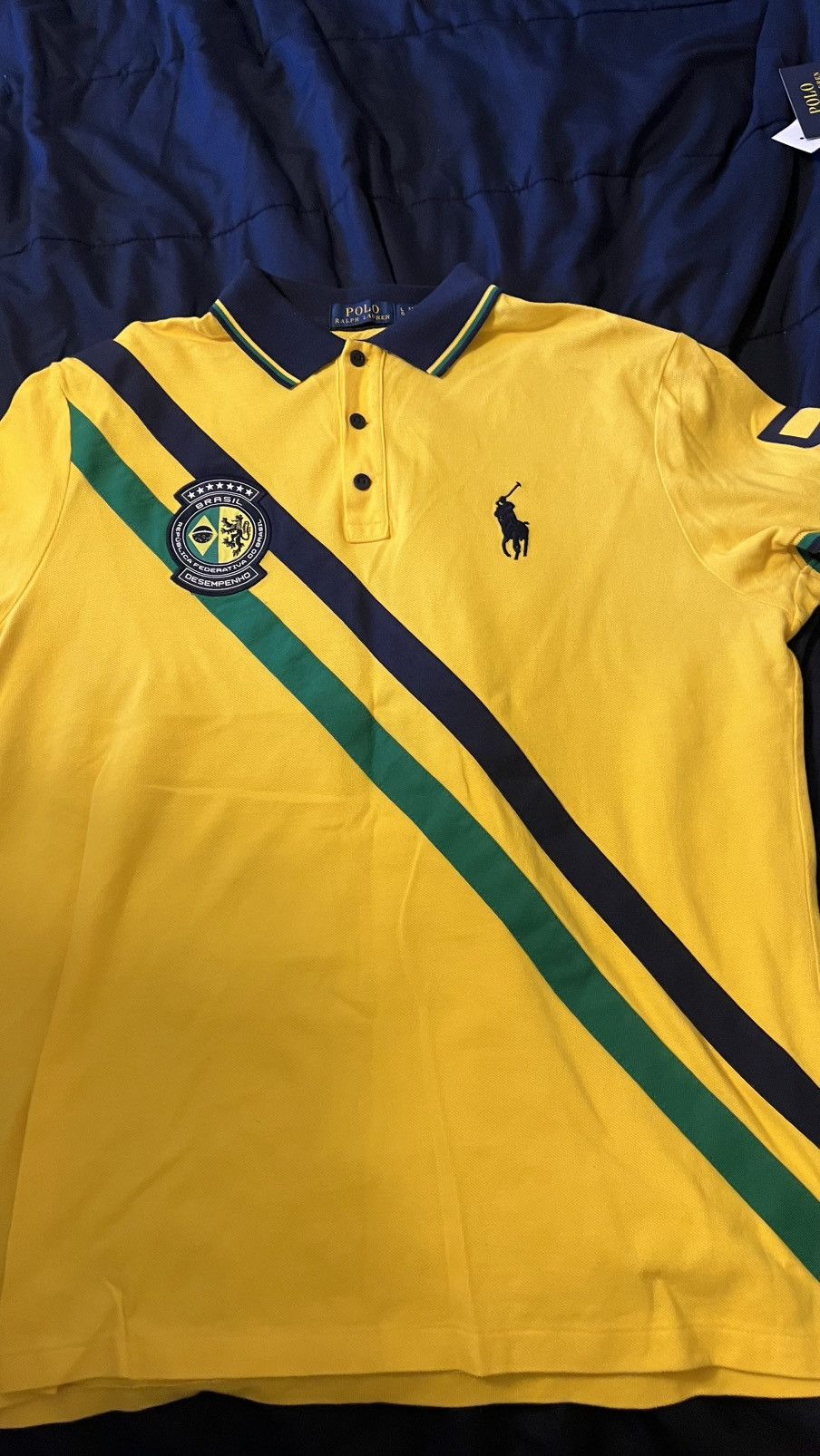 Polo Ralph Lauren Yellow Brazil Ralph Lauren polo shirt Size US L / EU 52-54 / 3 - 1 Thumbnail