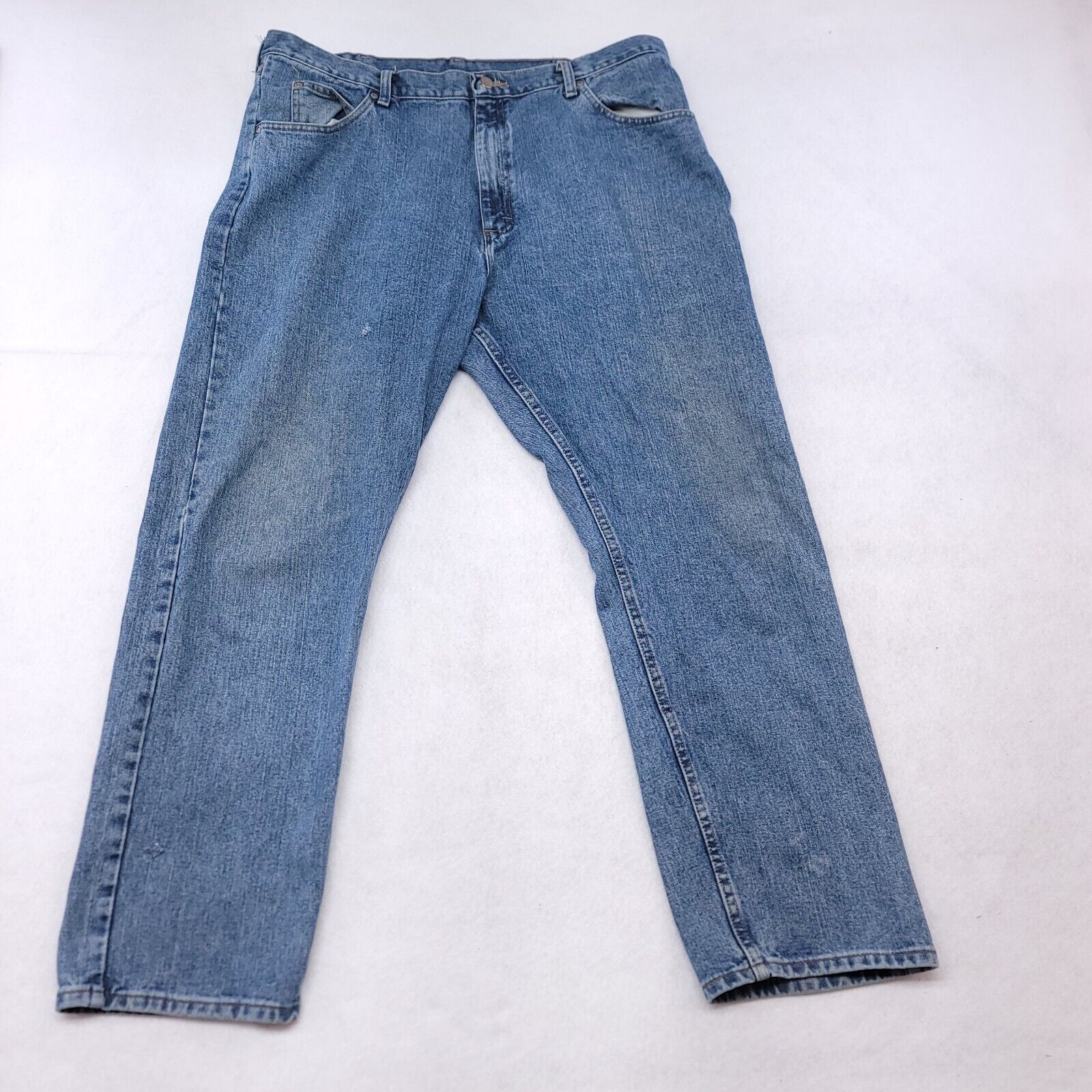 Wrangler Wrangler Casual Button Zip Denim Jeans Mens Size 40x32 Blue Size US 40 / EU 56 - 2 Thumbnail
