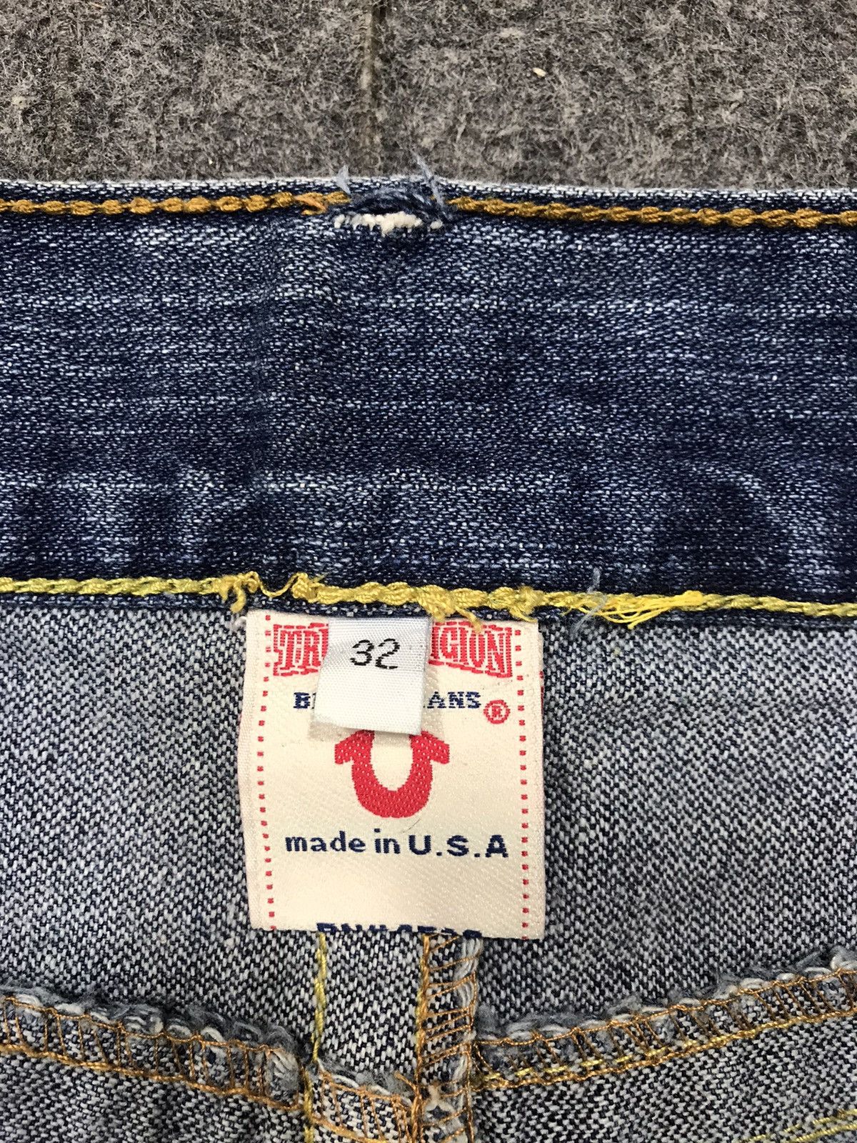 True Religion True Religion Joey Big T Usa Flaps Pocket Indigo Low Rise Size 32" / US 10 / IT 46 - 9 Thumbnail