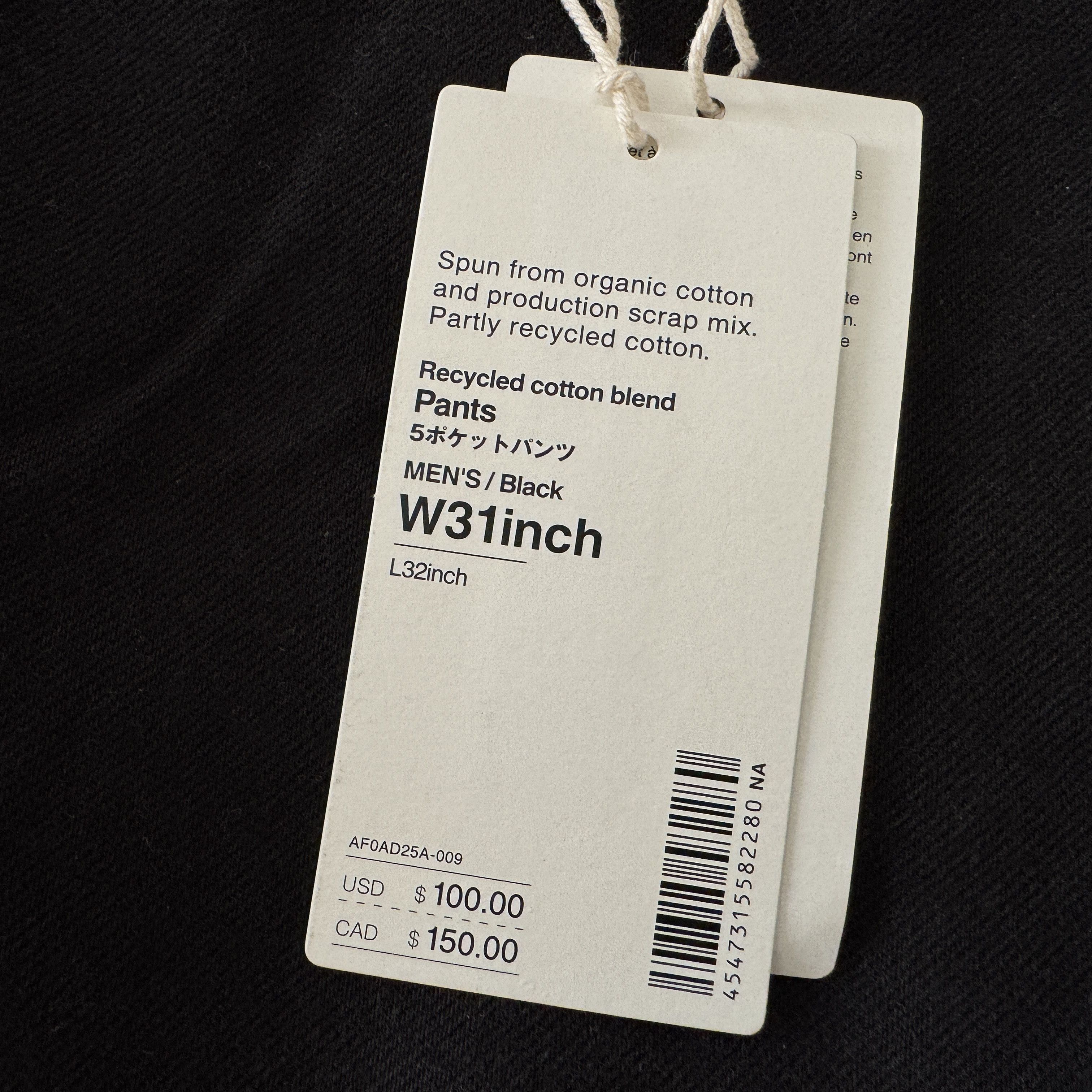 Muji Black Jeans Size US 31 - 3 Thumbnail