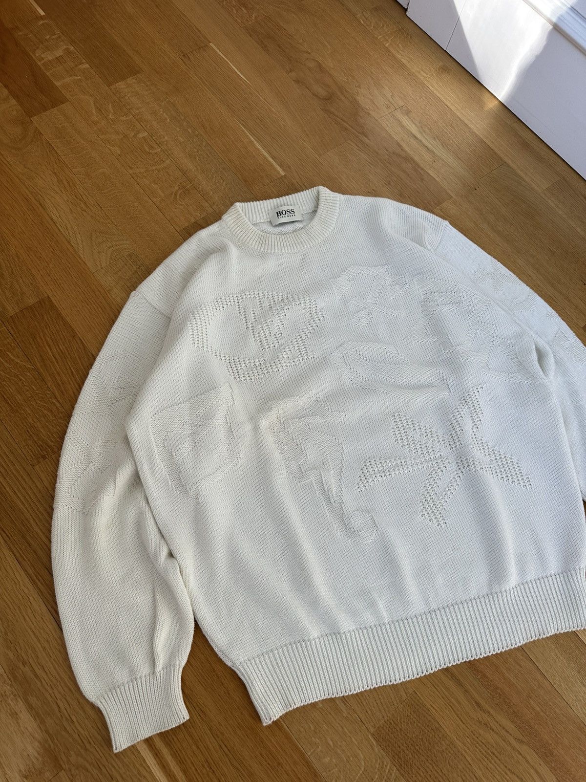 Hugo Boss West Germany 90’s Hugo Boss Sea Embroidered Sweater Knit Size US L / EU 52-54 / 3 - 4 Thumbnail
