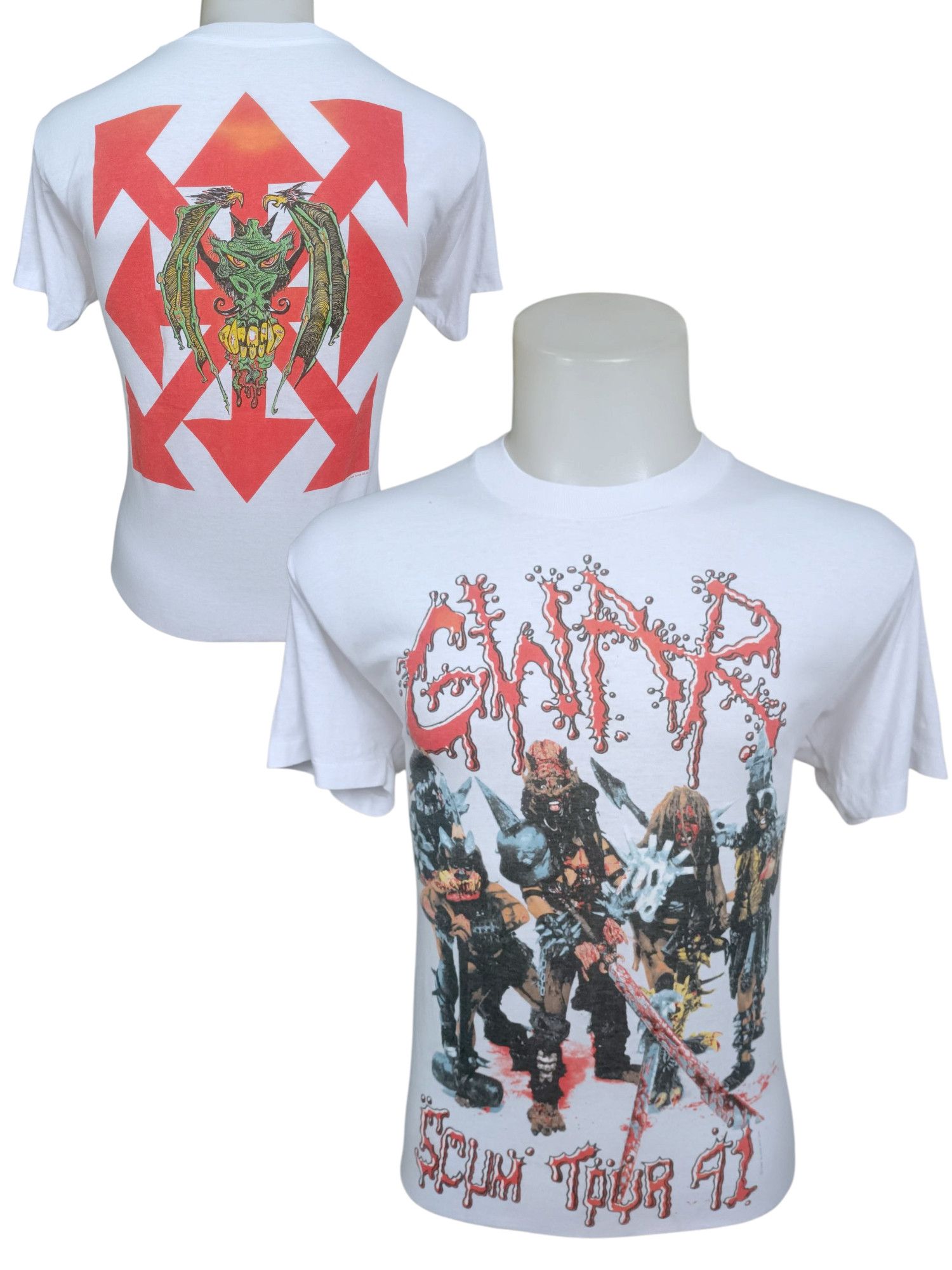 Vintage Vintage t shirt vintage 90s GWAR SCUM TOUR 1991. Very Rare . Size US L / EU 52-54 / 3 - 2 Thumbnail