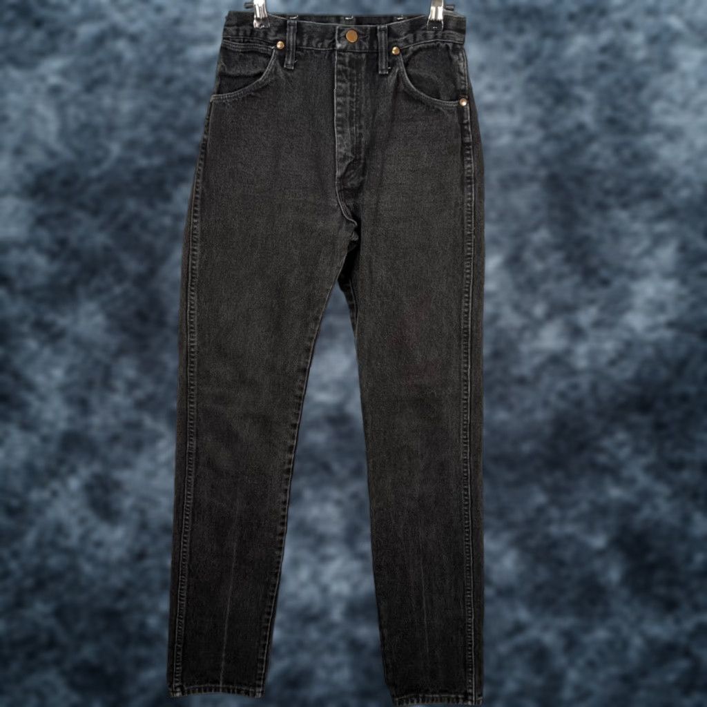 Wrangler VINTAGE Wrangler Womens Jeans Black High-Waisted Straight Denim Cotton 26 Inseam 34 Womens Jeans Men? Size 26" / US 2 / IT 38 - 1 Thumbnail