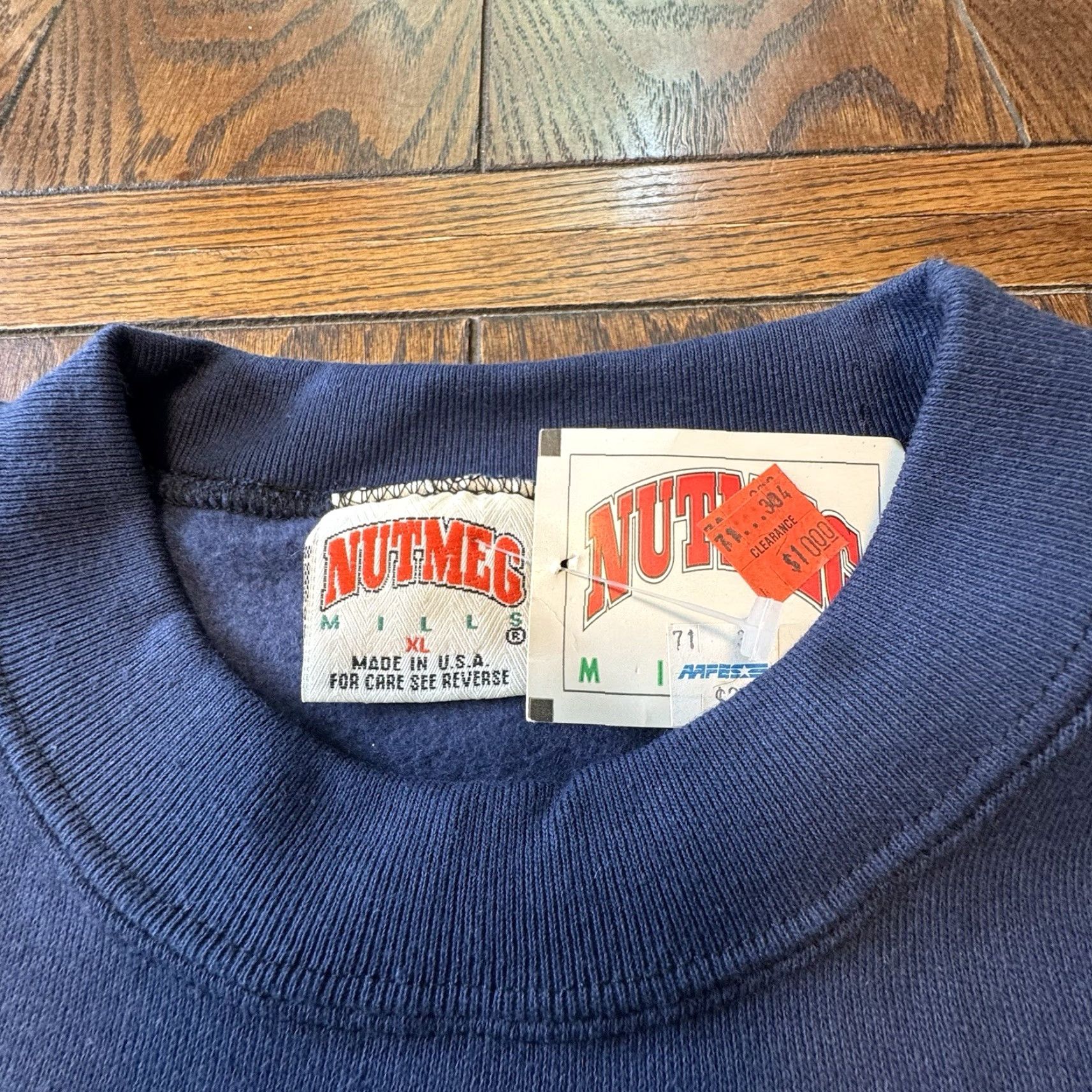 Nutmeg VINTAGE Nutmeg Cowboys XXVII Sweatshirt Mens XL Blue 90s Graphic Print Pullover NWT Size US XL / EU 56 / 4 - 6 Thumbnail