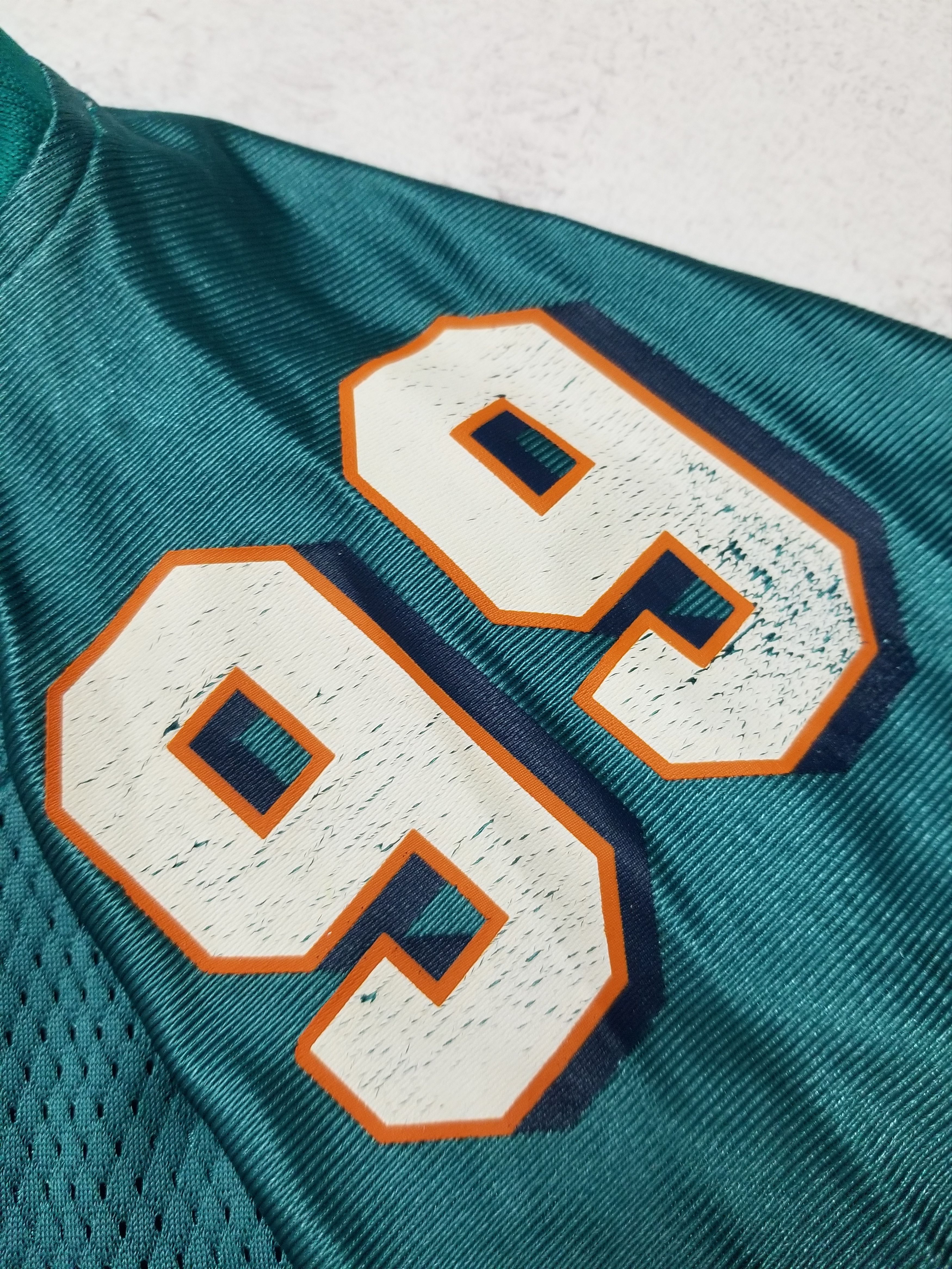 Reebok VTG Miami Dolphins Jason Taylor #99 Football Teal Jersey Size US L / EU 52-54 / 3 - 7 Thumbnail
