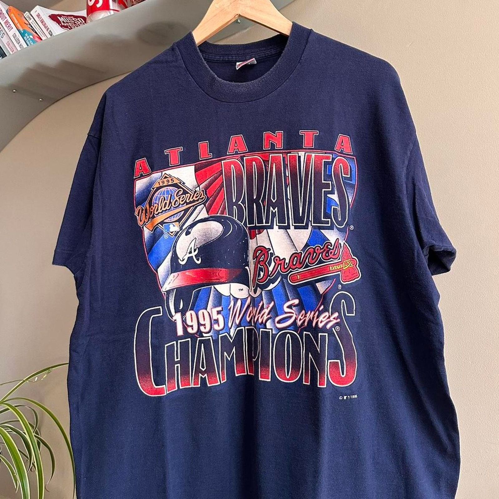 Fruit Of The Loom × MLB × Vintage Vintage 1995 Atlanta Braves Shirt Size US XL / EU 56 / 4 - 2 Thumbnail