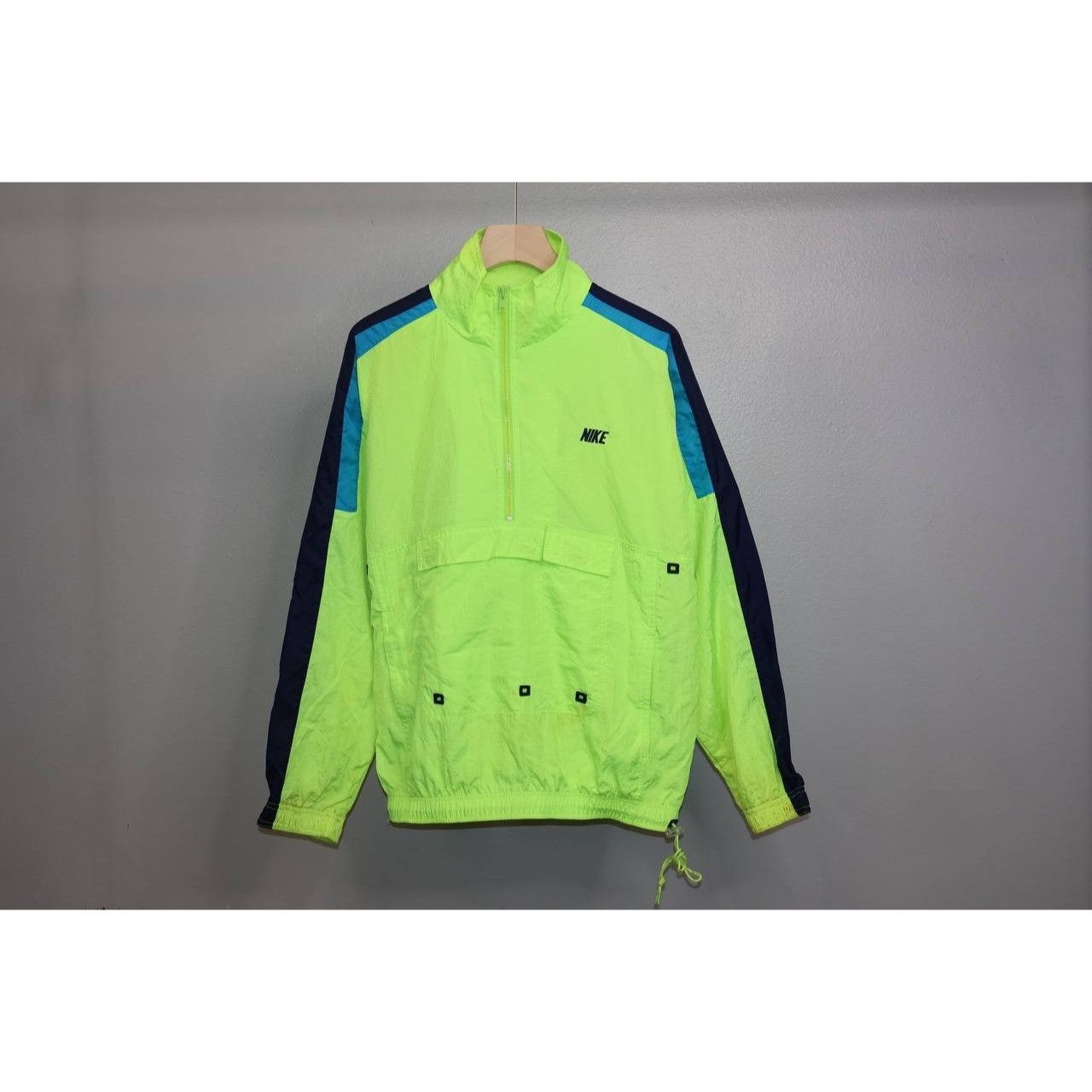 Nike Vtg 90s Nike Neon Yellow Windbreaker Jacket Men’s M Size US M / EU 48-50 / 2 - 1 Thumbnail