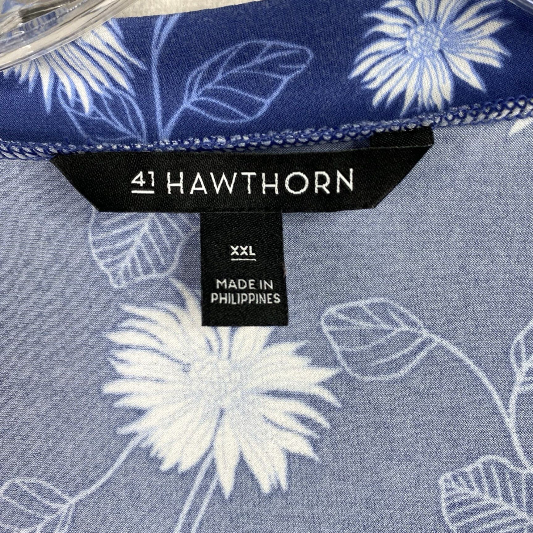 Vintage VINTAGE 41 Hawthorn Blouse Women’s 2XL Blue Floral Boho Sleeveless V Neck Shirt Womens Size XXL / US 16-18 / IT 52-54 - 5 Thumbnail