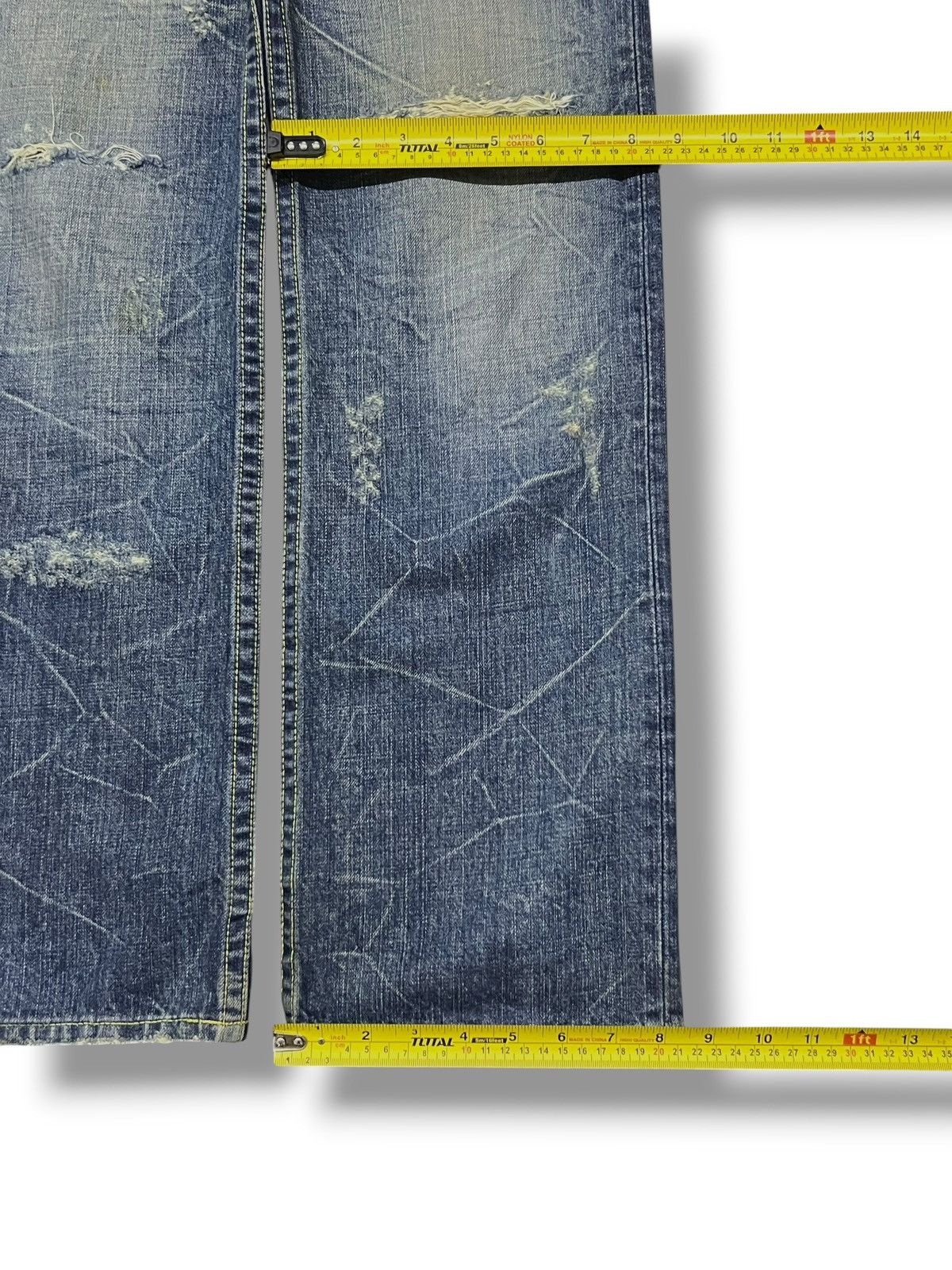 Japanese Brand Vintage 00s CocoLulu Co&Lu Japan - Faded Thunder Wash Size 31" - 16 Thumbnail