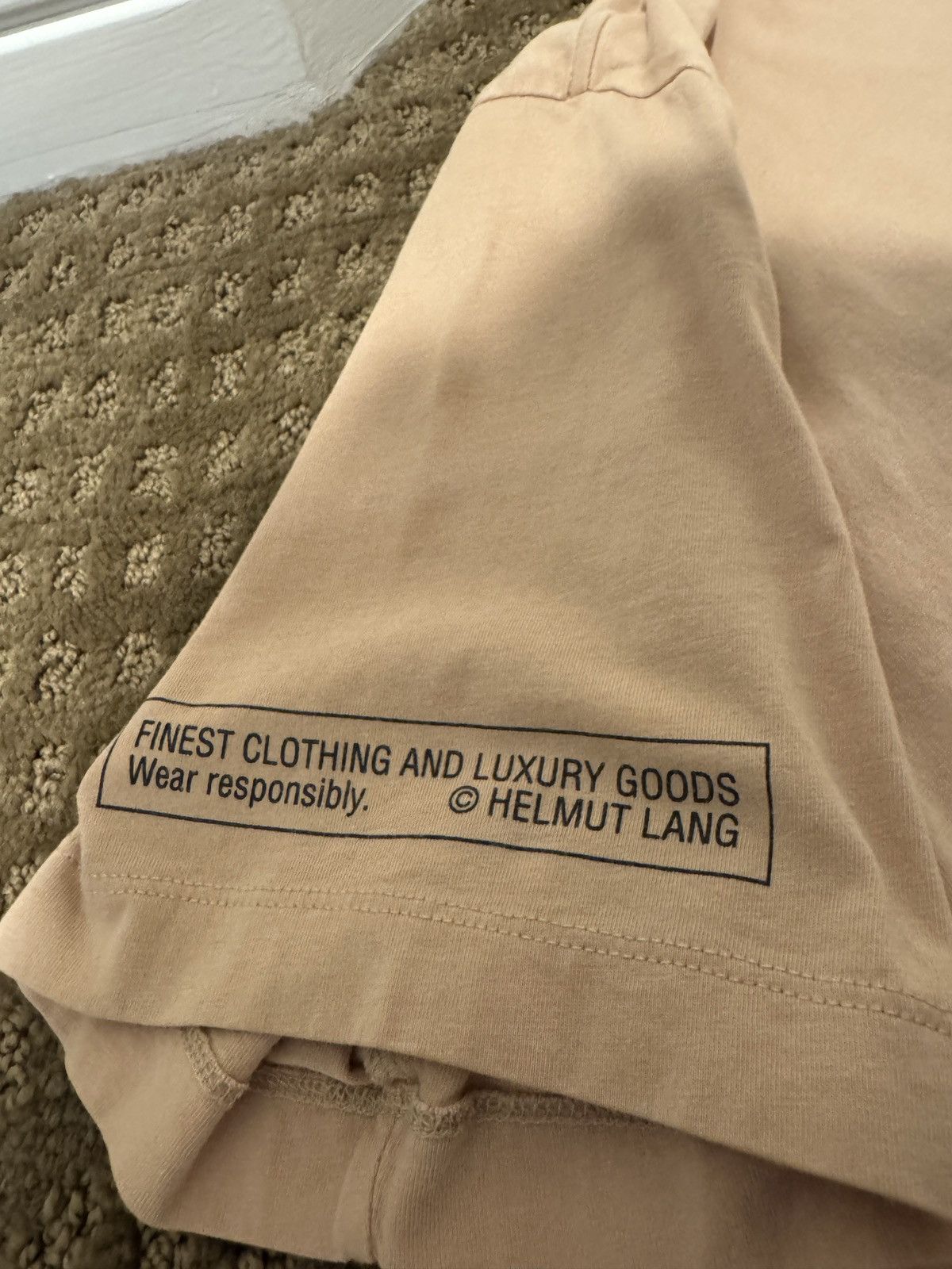 Helmut Lang Tan Helmut Lang Tee Size US M / EU 48-50 / 2 - 6 Thumbnail