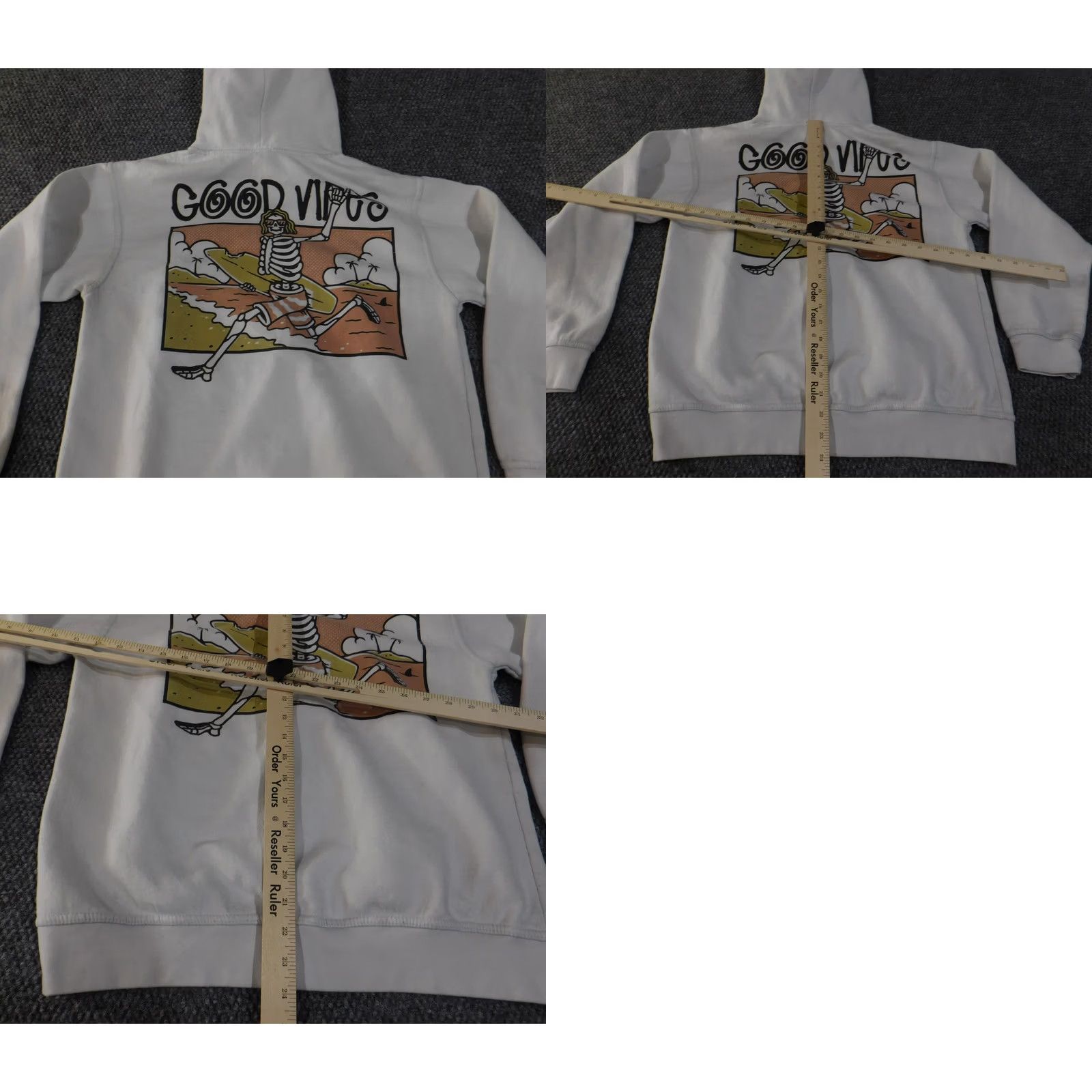 MOTHER Call Your Mother Hoodie Mens L White Graphic Print Hooded Pullover Long Sleeve Crew Neck Mens Sweatshirt Size US L / EU 52-54 / 3 - 9 Thumbnail