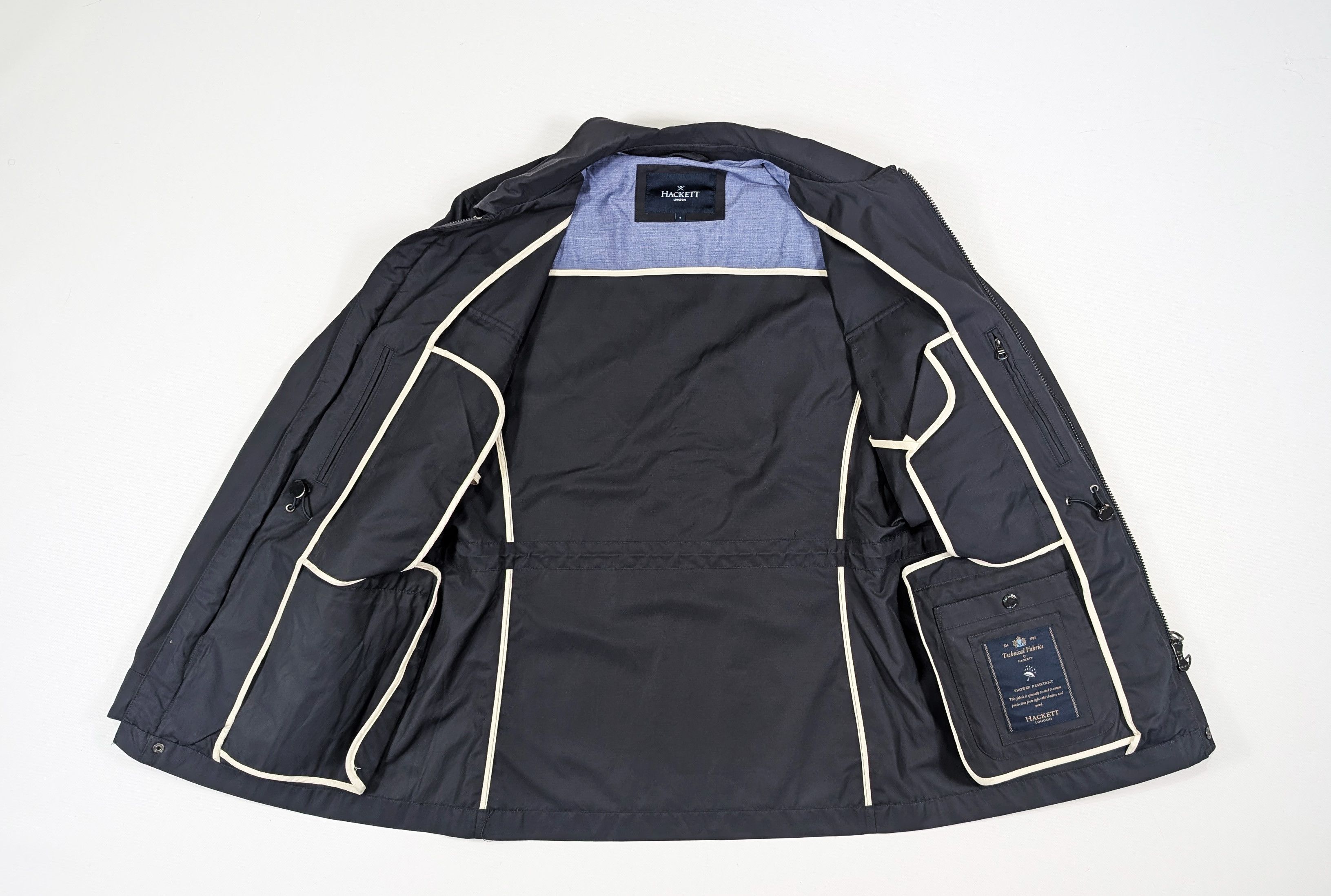 Hackett Hackett London Navy Water Resistant Utility Field Jacket Size US S / EU 44-46 / 1 - 7 Thumbnail