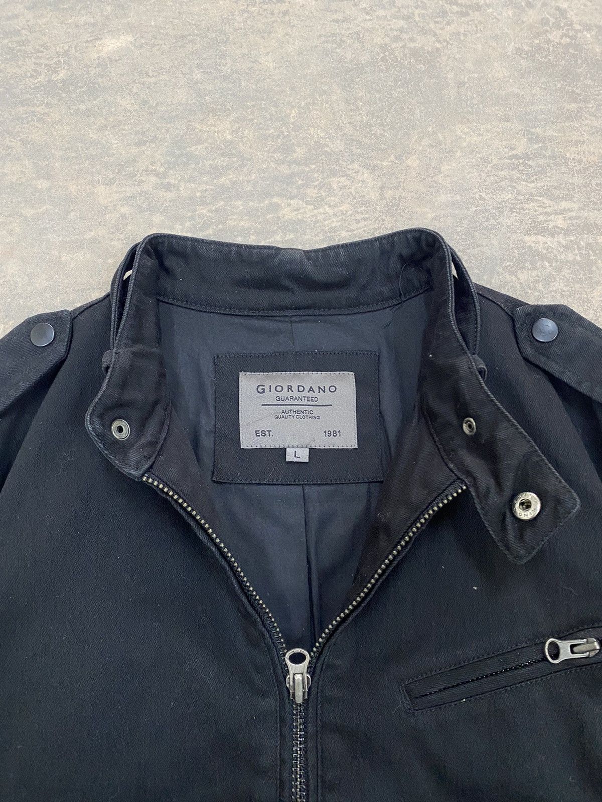 KMRii GIORDANO BIKER JACKET BLACK HEAVY PUNK LGB Size US L / EU 52-54 / 3 - 6 Thumbnail