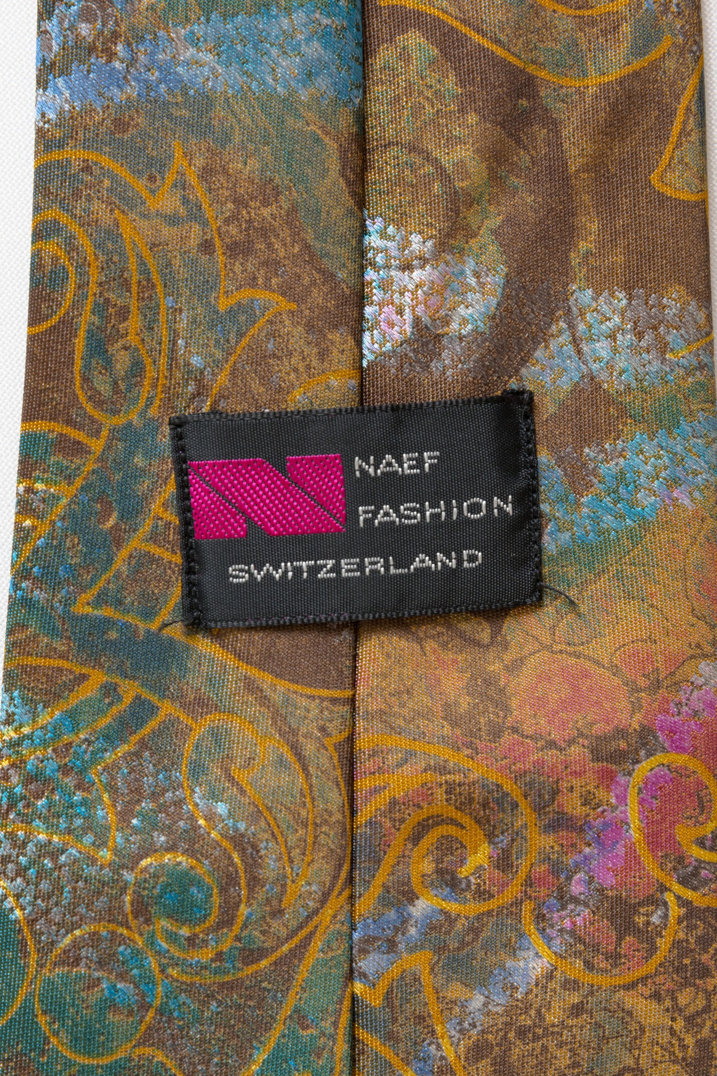 Vintage Switzerland Tie abstract pattern print necktie 013 Size ONE SIZE - 6 Thumbnail