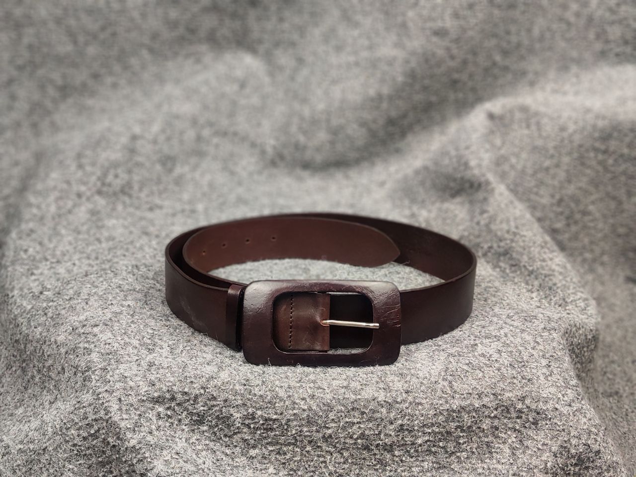 Other Fabrizio Mancini leather Itali Classic Brown Vintage Belt Size ONE SIZE - 1 Thumbnail