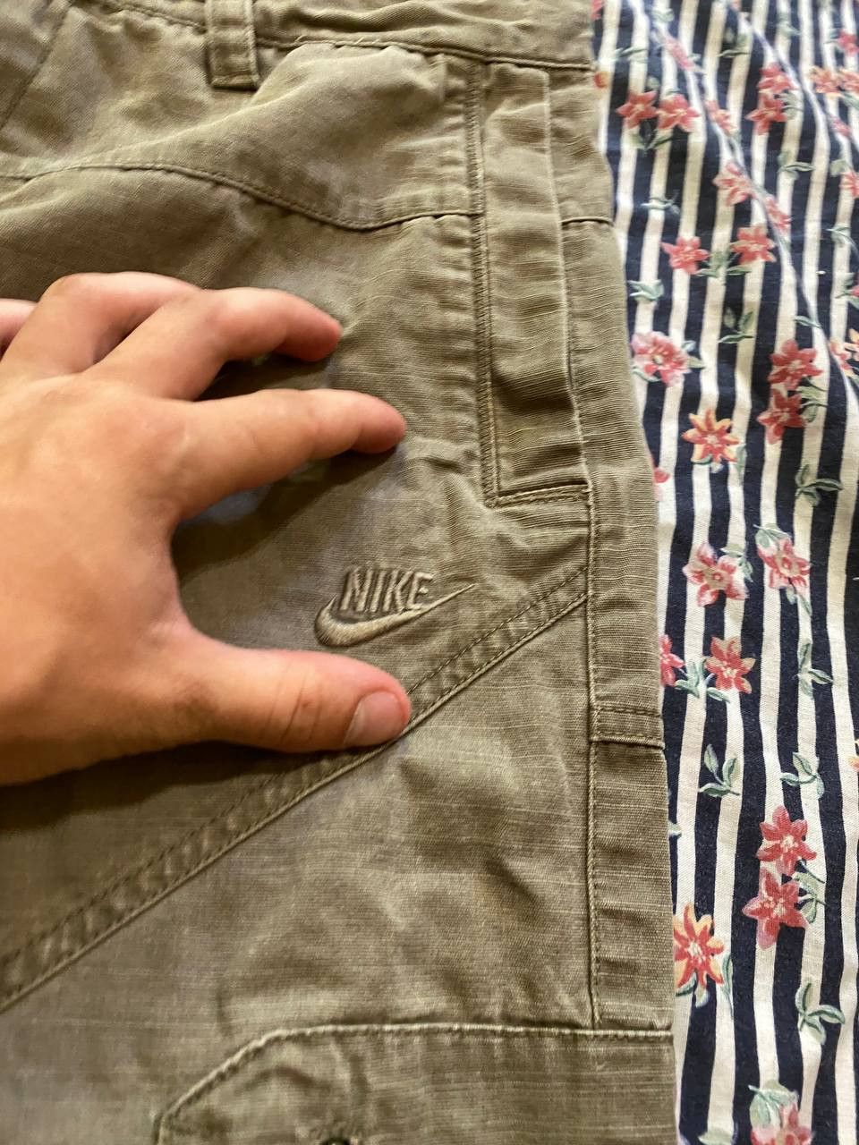 Nike Vintage denim shorts Y2K logo NIKE streetwear Size US 30 / EU 46 - 5 Thumbnail