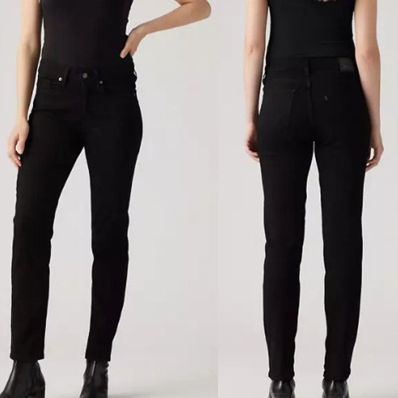 Levi's NWT Levi's Classic Straight Jeans Black Women's Size 22 Size 22" - 1 Thumbnail