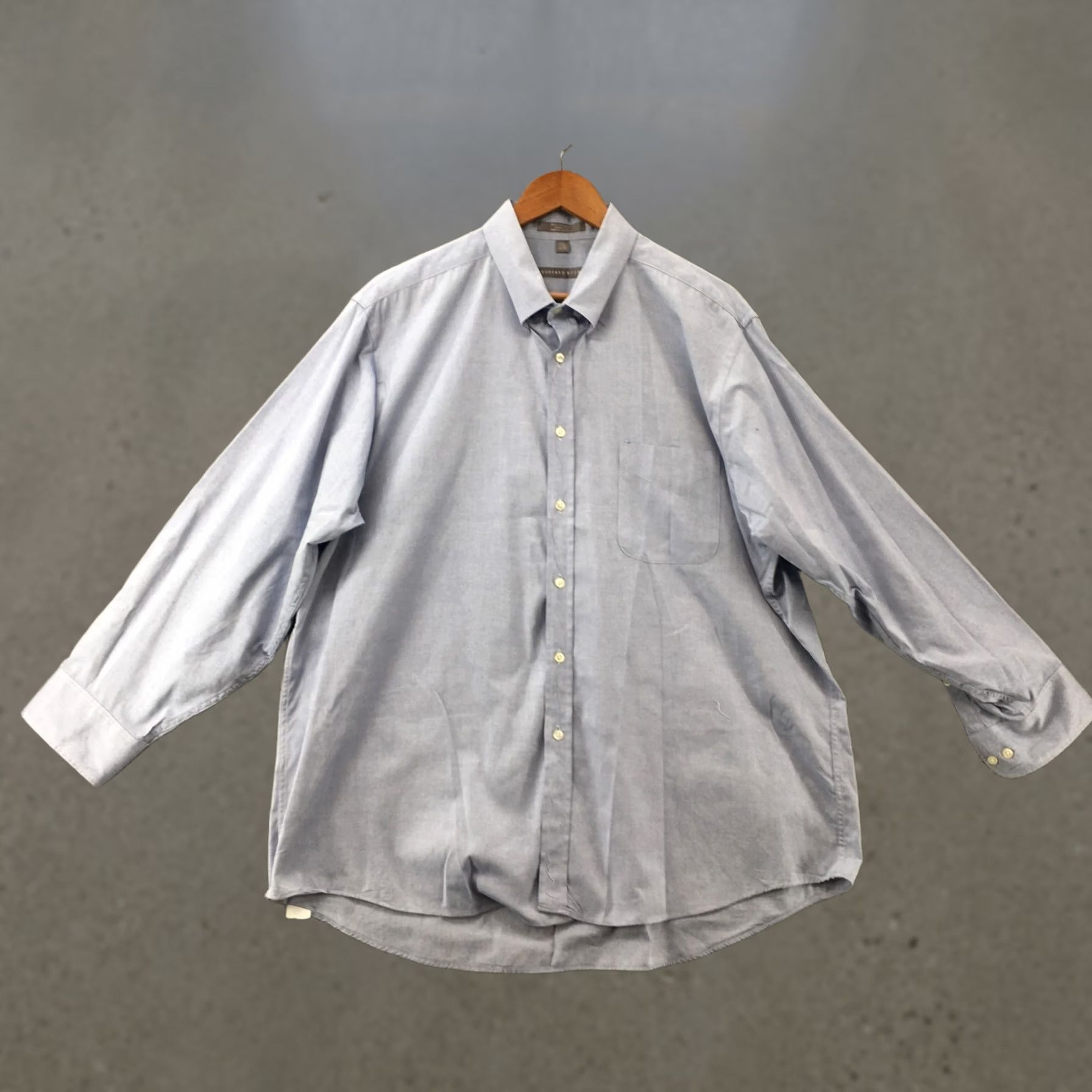 Geoffrey Beene Geoffrey Beene Shirt Mens 32/33 90s Blue Long Sleeve Button Up Zip? Size US XS / EU 42 / 0 - 1 Thumbnail