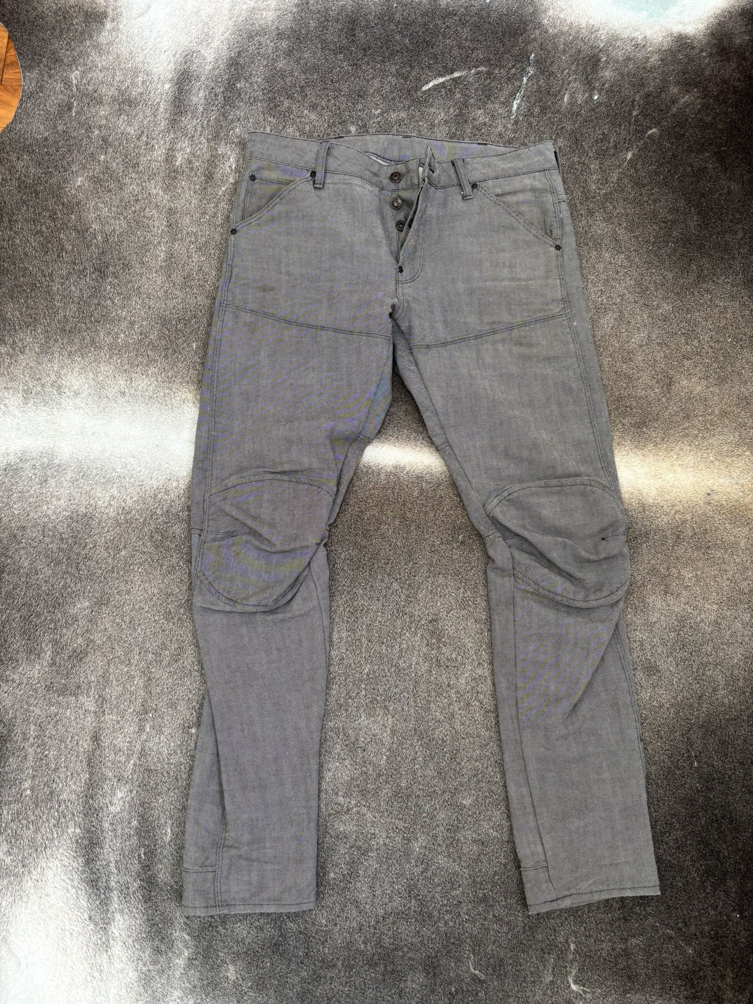 G-Star G-Star RAW 5620 3D Slim Fit Moto Pants - Gray 31 X 32 Size US 31 - 1 Thumbnail