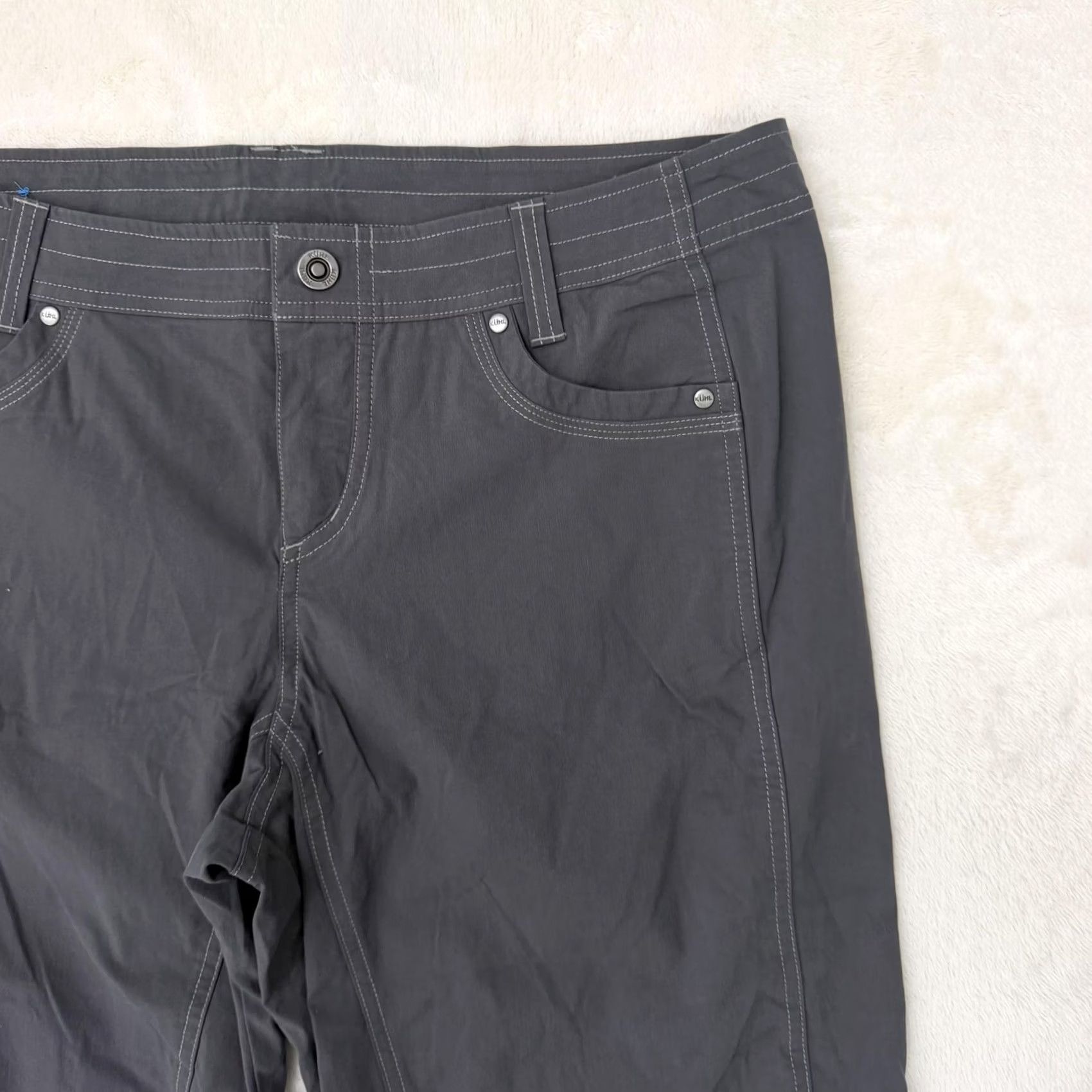 Vintage New Title: Kuhl Legendary Cargo Hiking Travel Outdoor Pants Women 36 Gray Size 25" / US 0 / IT 36 - 2 Thumbnail