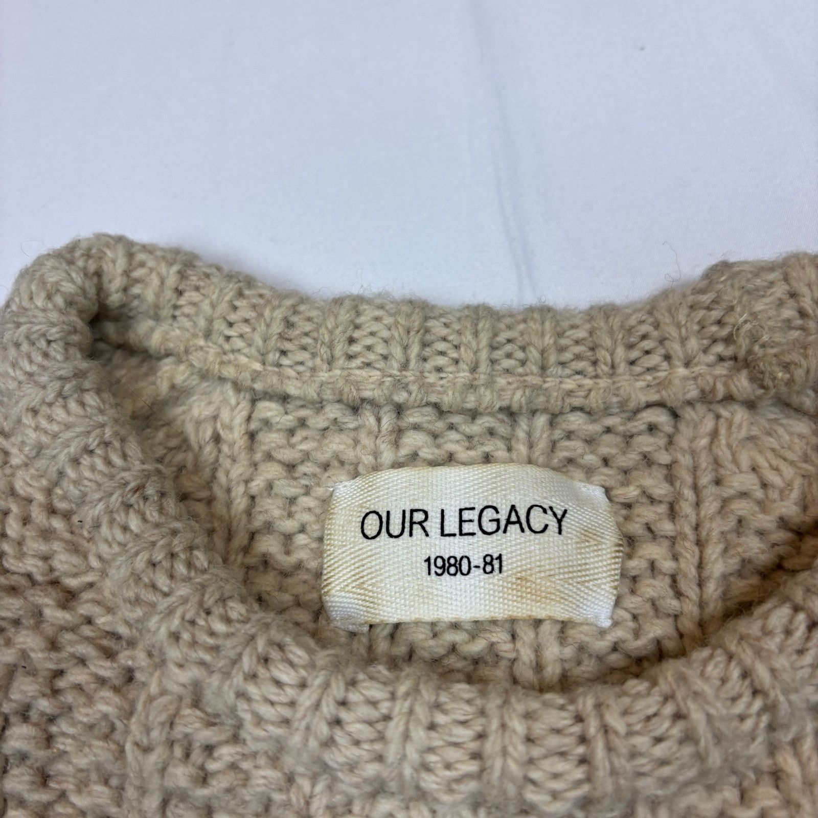 Our Legacy Our Legacy Wool Heavy Knitted Roundneck Sweater Men's M Size US M / EU 48-50 / 2 - 4 Thumbnail