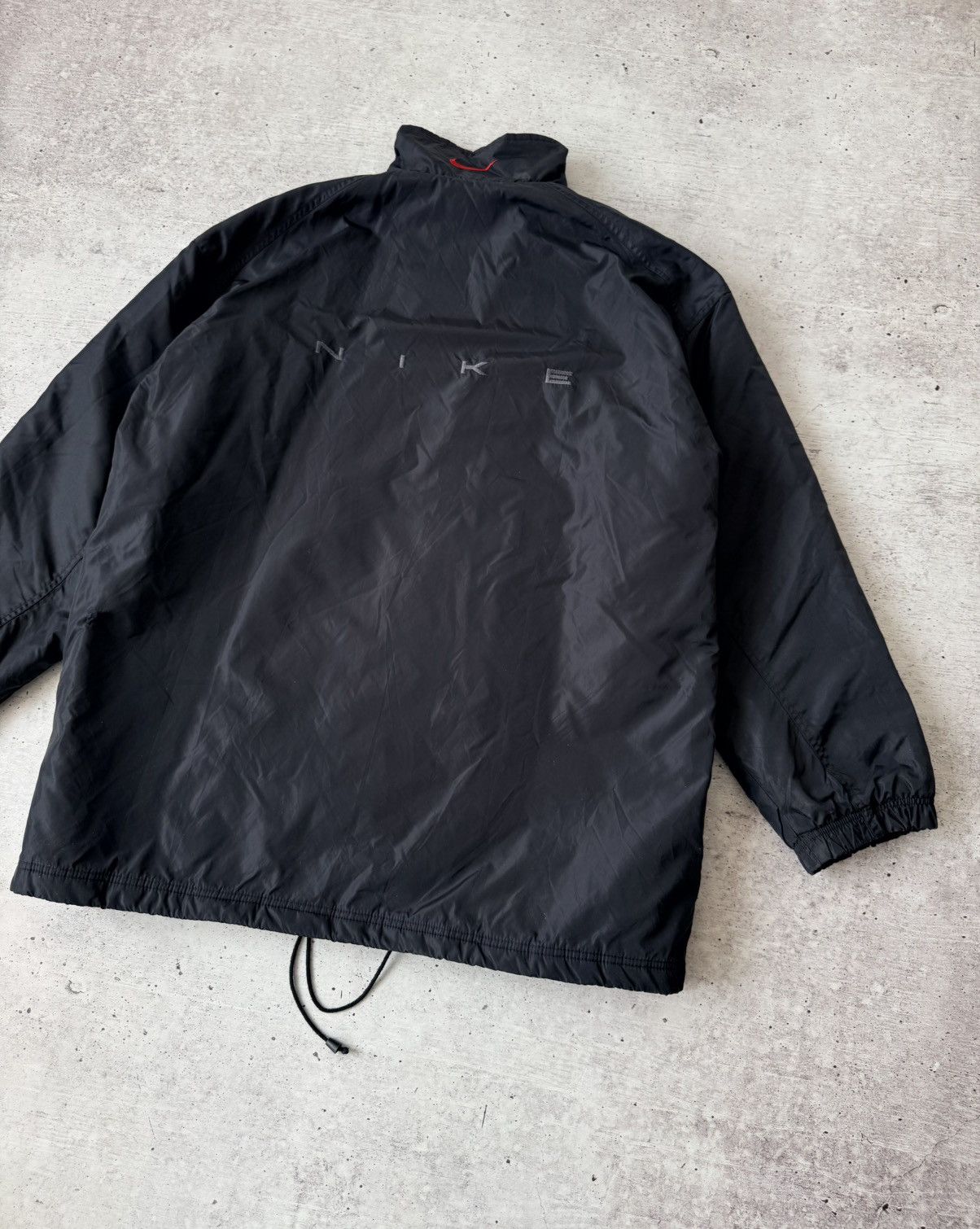 Nike Vintage 90s Nike Windbreaker Jacket y2k Black Red Swoosh Size US XL / EU 56 / 4 - 11 Thumbnail