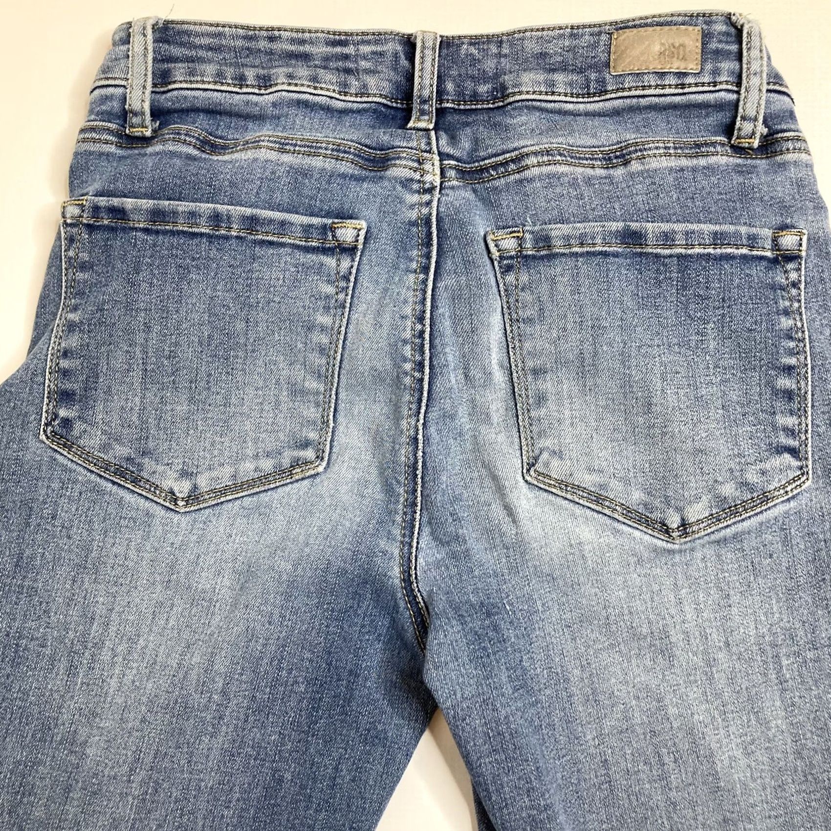 Rsq RSQ Jeans Womens Mid Rise Jeggings 25 28 Inseam Light Wash Blue Zip Closure 4.75" Leg Opening Denim 5-Pocket undefined Mens? Size 42" / US 20 - 3 Thumbnail