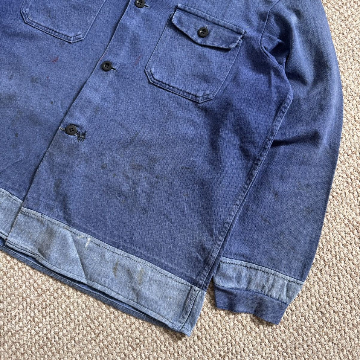 Le Laboureur 60s herringbone vintage repaired worn french jacket Size US M / EU 48-50 / 2 - 7 Thumbnail
