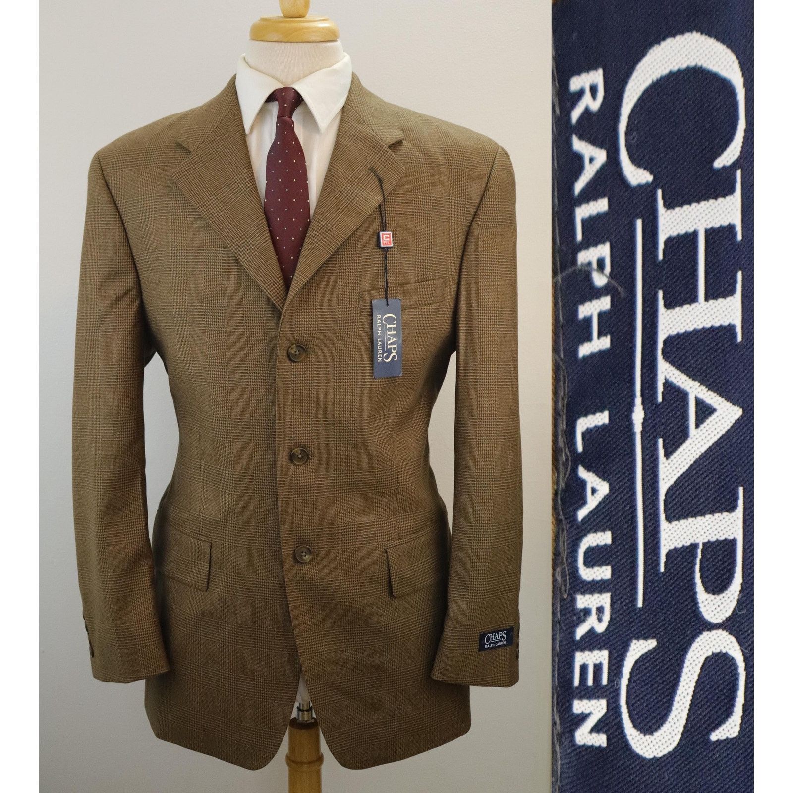 Chaps Ralph Lauren 44L NWT 90s Chaps Ralph Lauren Wool – Deadstock Sport Coat Size 44L - 1 Thumbnail
