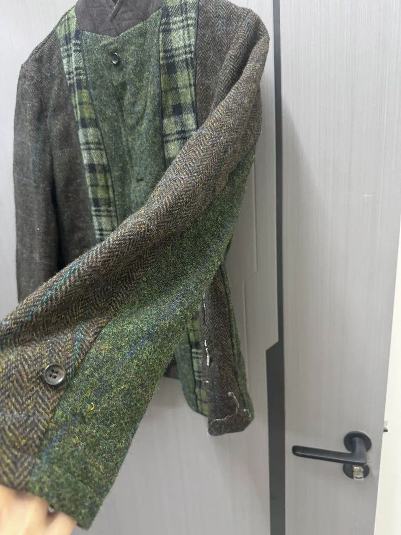 Comme des Garcons unique green plaid houndstooth jacket - dmc-2508 Size US M / EU 48-50 / 2 - 6 Thumbnail