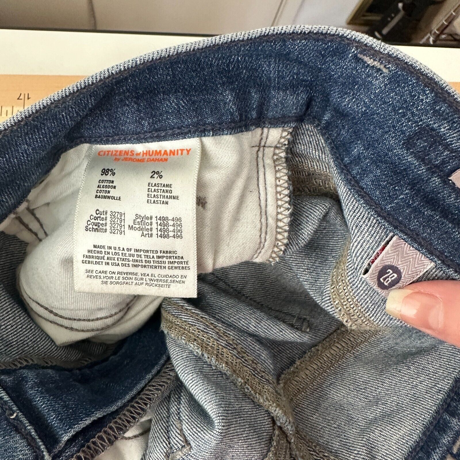 Citizens Of Humanity Revolve Citizens of Humanity Lt Wash Midrise Skinny Jean 28 Size 28" / US 6 / IT 42 - 10 Thumbnail