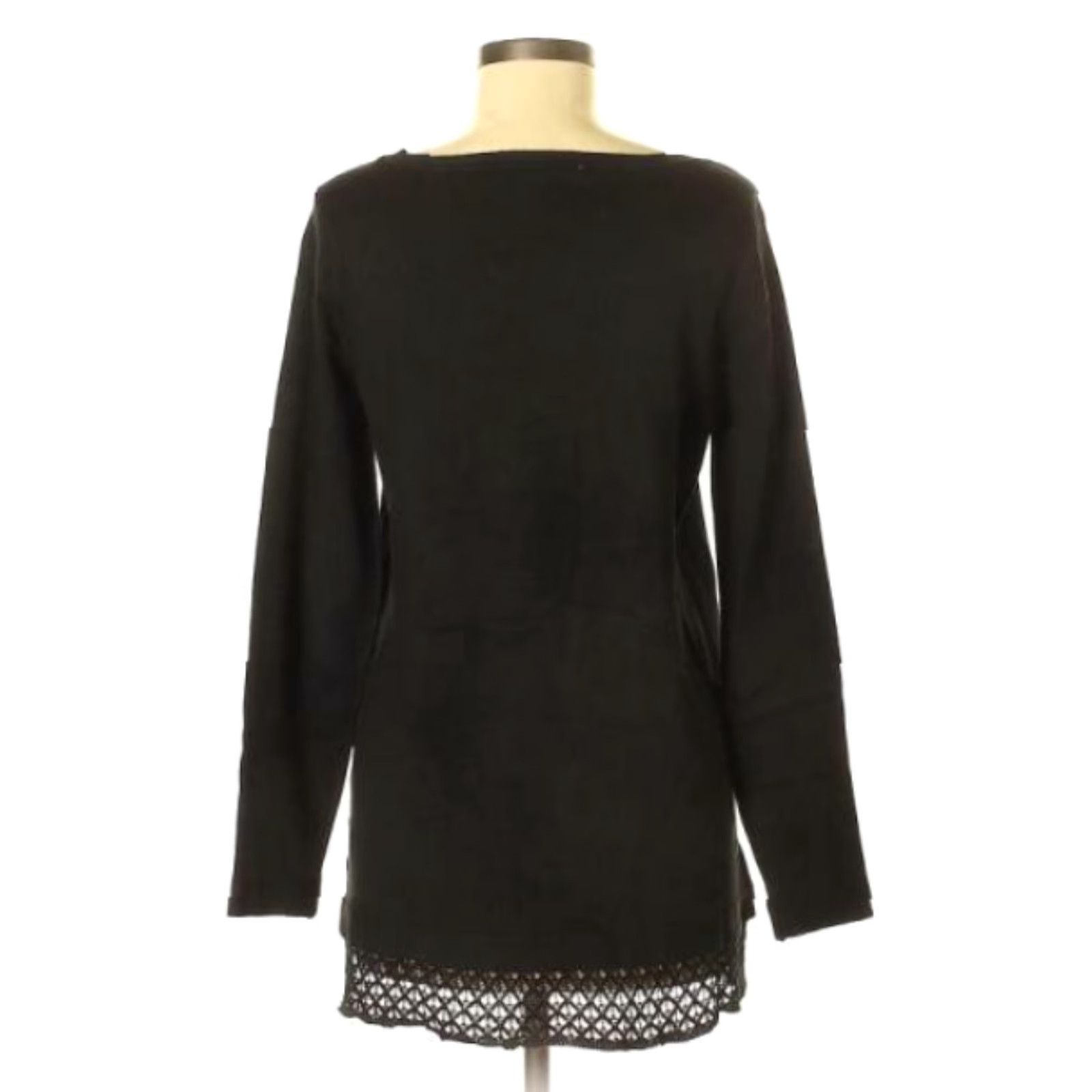 Vintage VINTAGE Cyrus Sweater Tunic Black Lace Bottom Size M Size M / US 6-8 / IT 42-44 - 2 Thumbnail