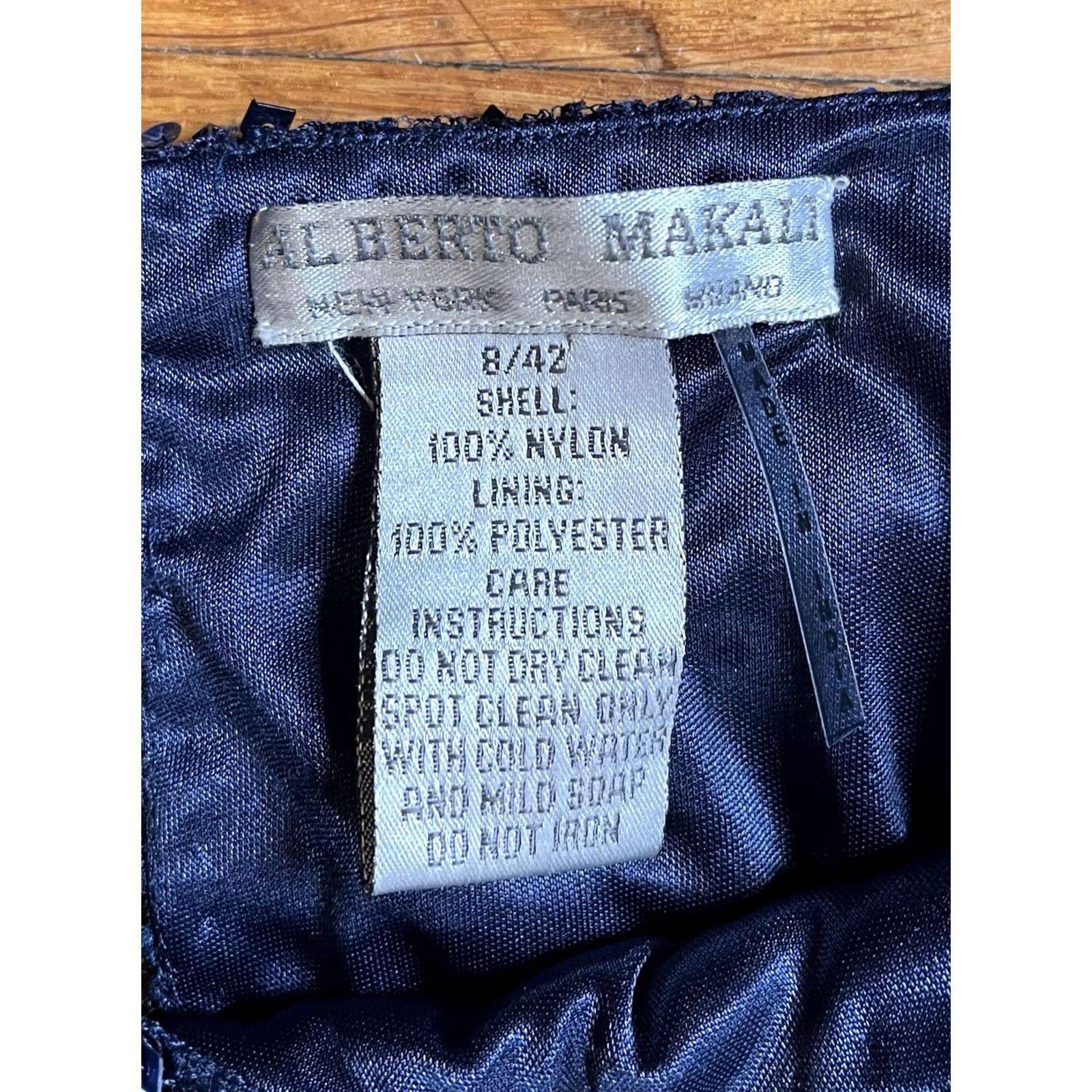 Vintage VINTAGE Alberto Makali Beaded Sequin Dress Women’s 8 Navy Blue Black Dress Size M / US 6-8 / IT 42-44 - 7 Thumbnail
