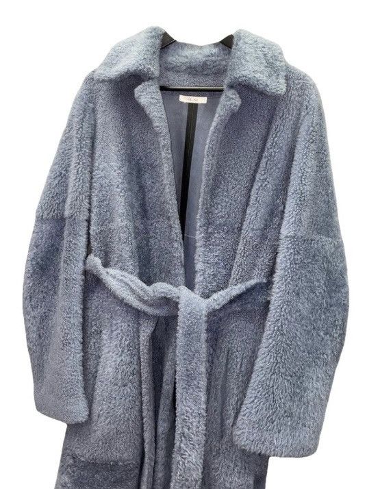 image of Celine Suede Fur Cozy Coat Light Blue, Men's (Size XS)