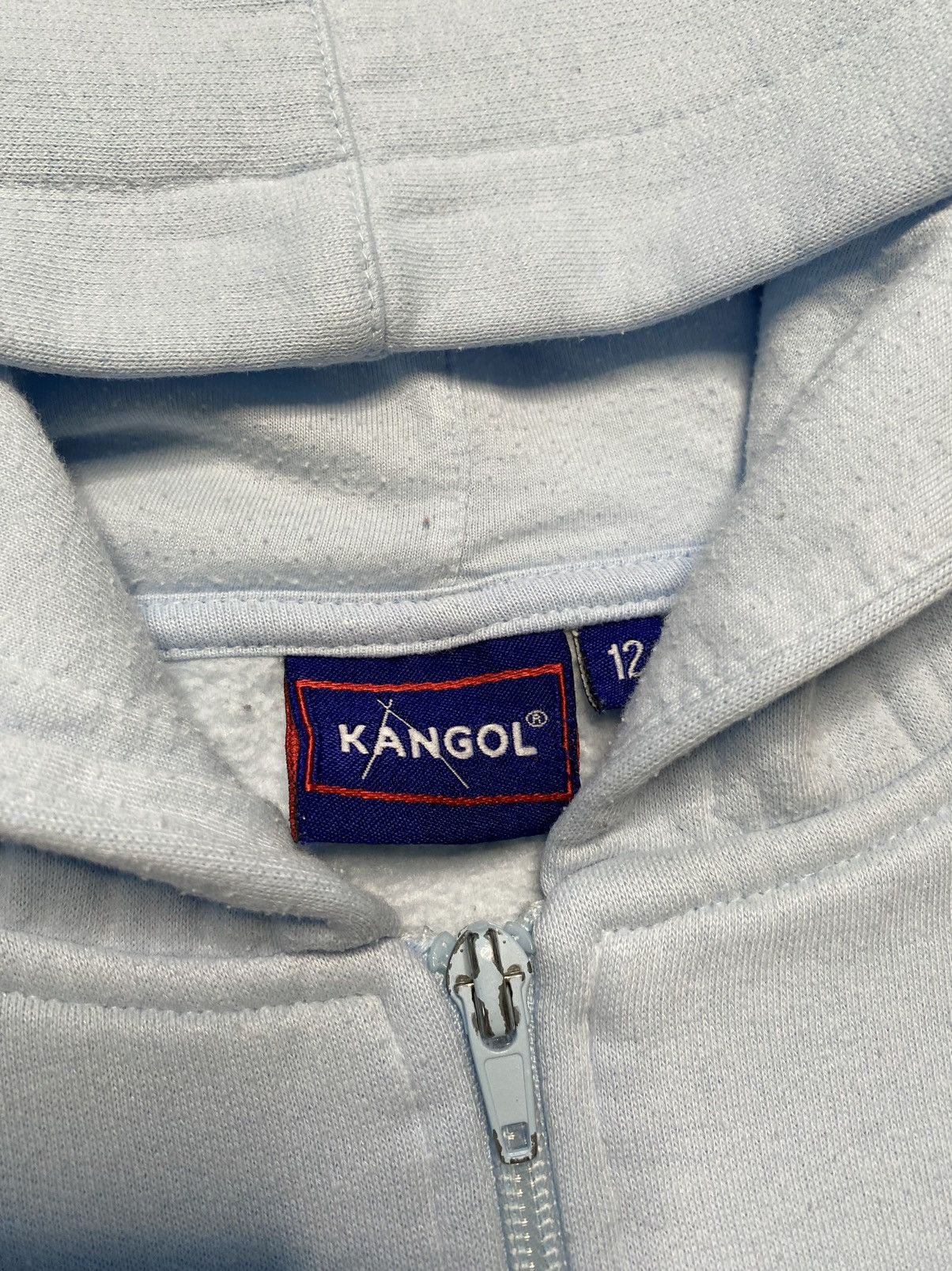 Kangol Vintage Baby Blue Boxy Hoodie Sweatshirt ZIP Up Kangol y2k Size S / US 4 / IT 40 - 5 Thumbnail