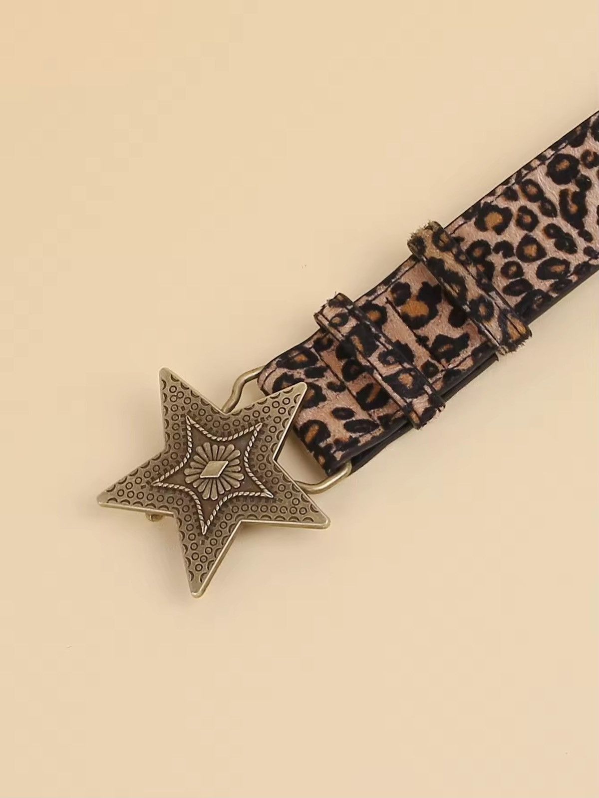 Japanese Brand × Leather Leopard Pattern PU Leather Belt Size ONE SIZE - 3 Thumbnail