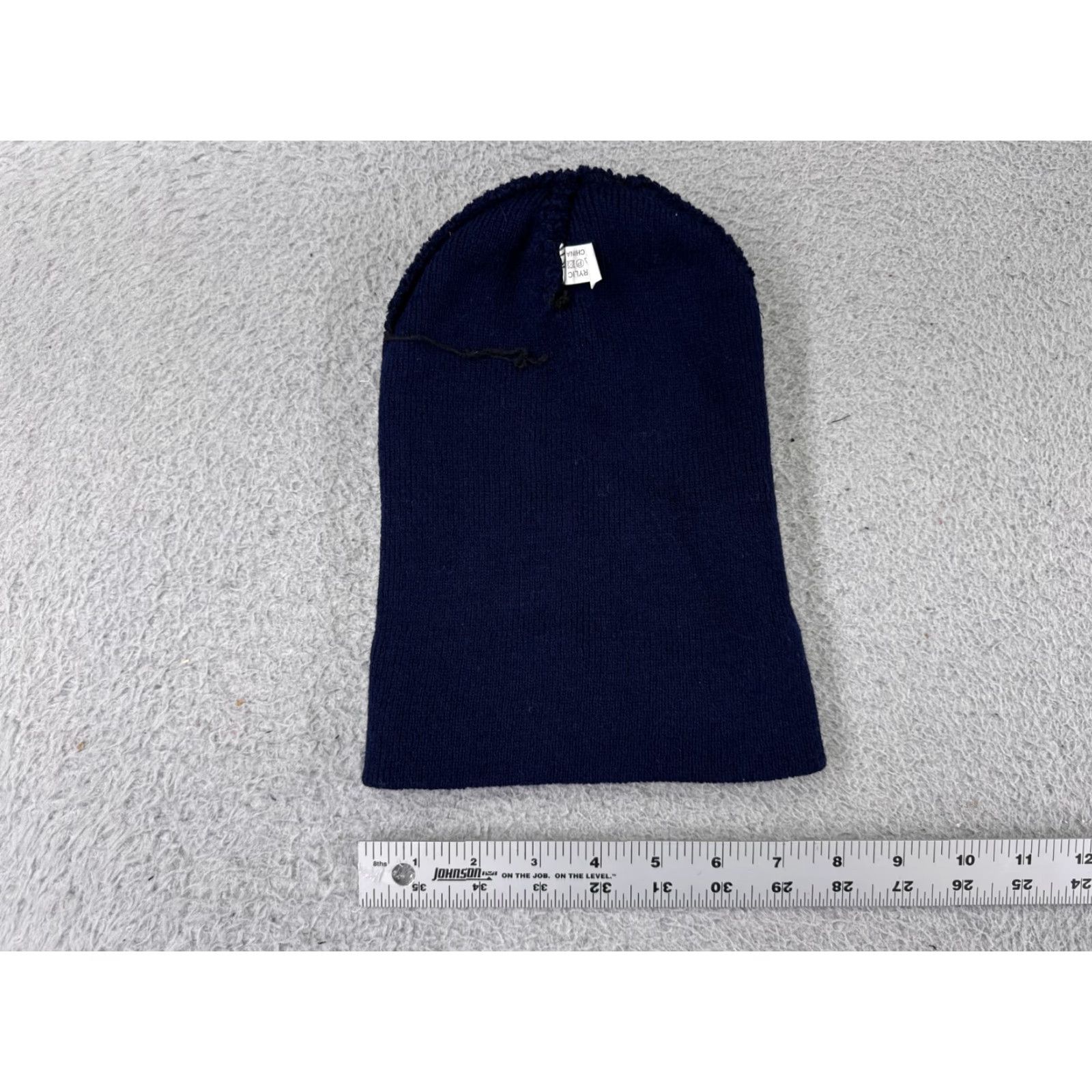 Vintage Blue Knit Beanie Hat Adult One Size Lightweight Ski Workwear Mens Size ONE SIZE - 3 Thumbnail