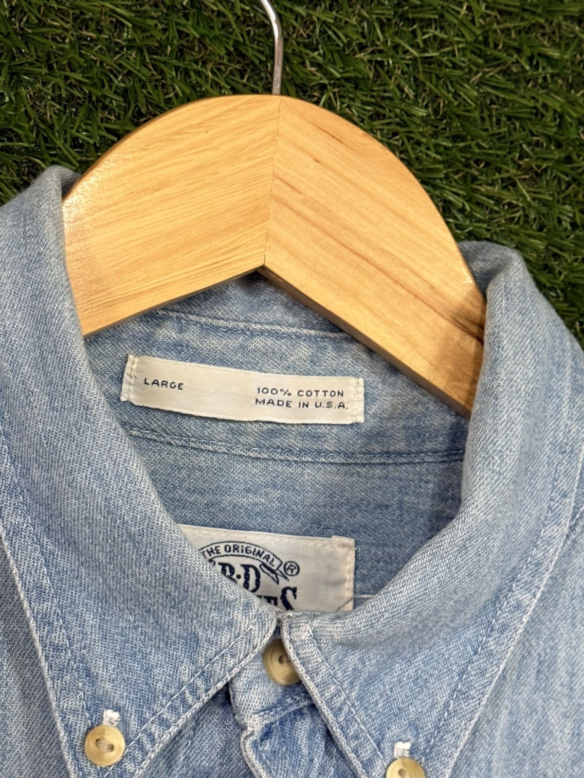 Vintage RARE Crown Royal Made in USA Denim Jean Whisky Shirt Liquor Size US L / EU 52-54 / 3 - 6 Thumbnail
