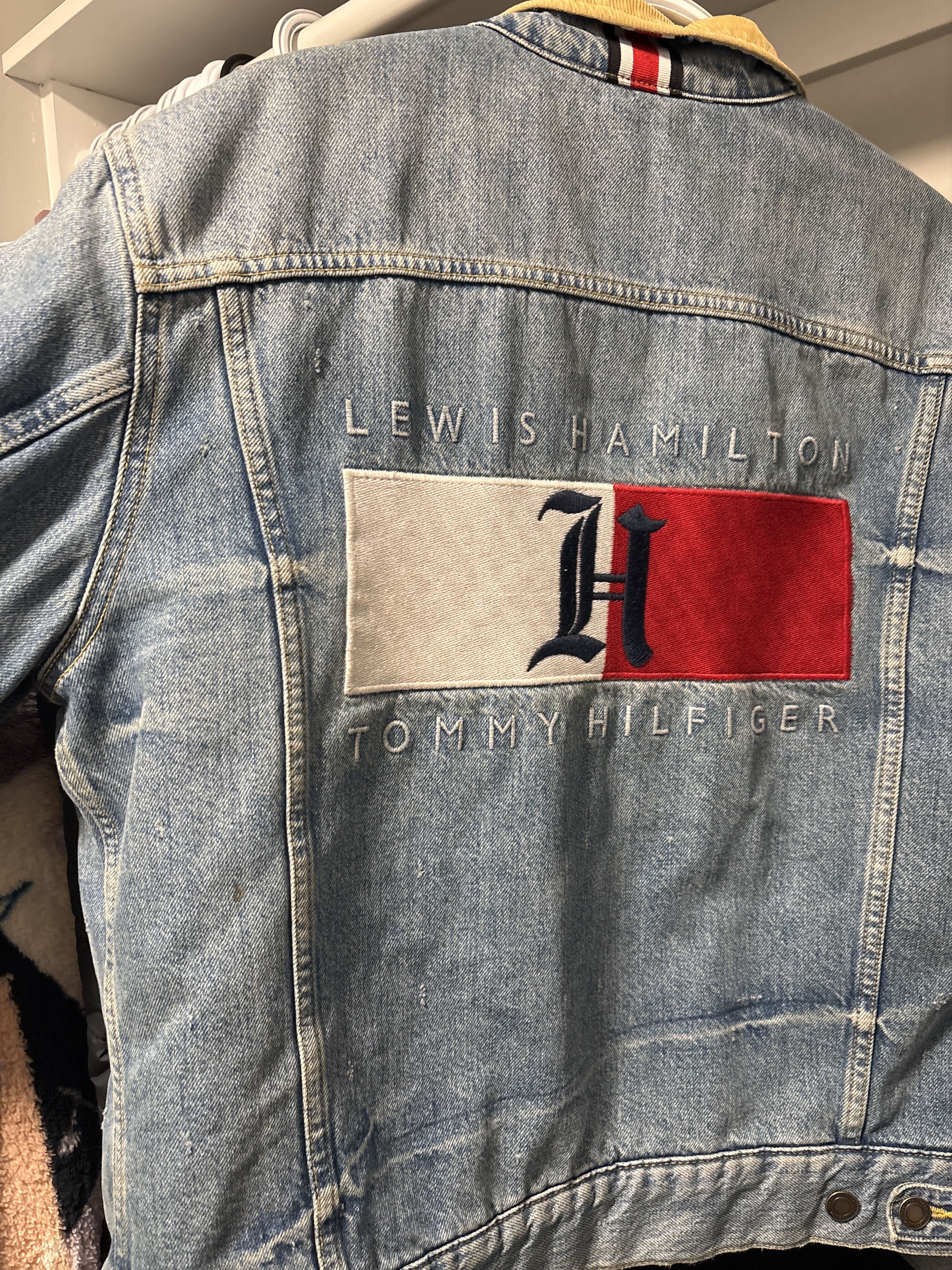 Tommy Hilfiger Tommy Hilfiger x Lewis Hamilton Quilted Denim Jacket Size US M / EU 48-50 / 2 - 3 Thumbnail