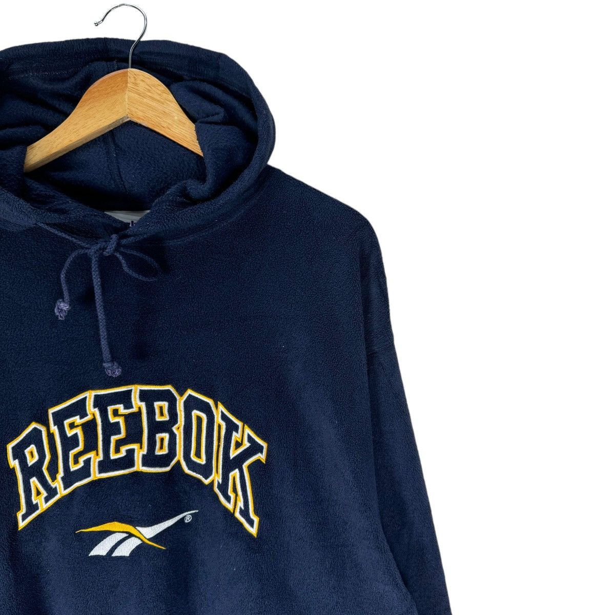 Reebok × Vintage ☀️REEBOK CASUAL HOODIE FLEECE SWEATSHIRT Size US S / EU 44-46 / 1 - 4 Thumbnail