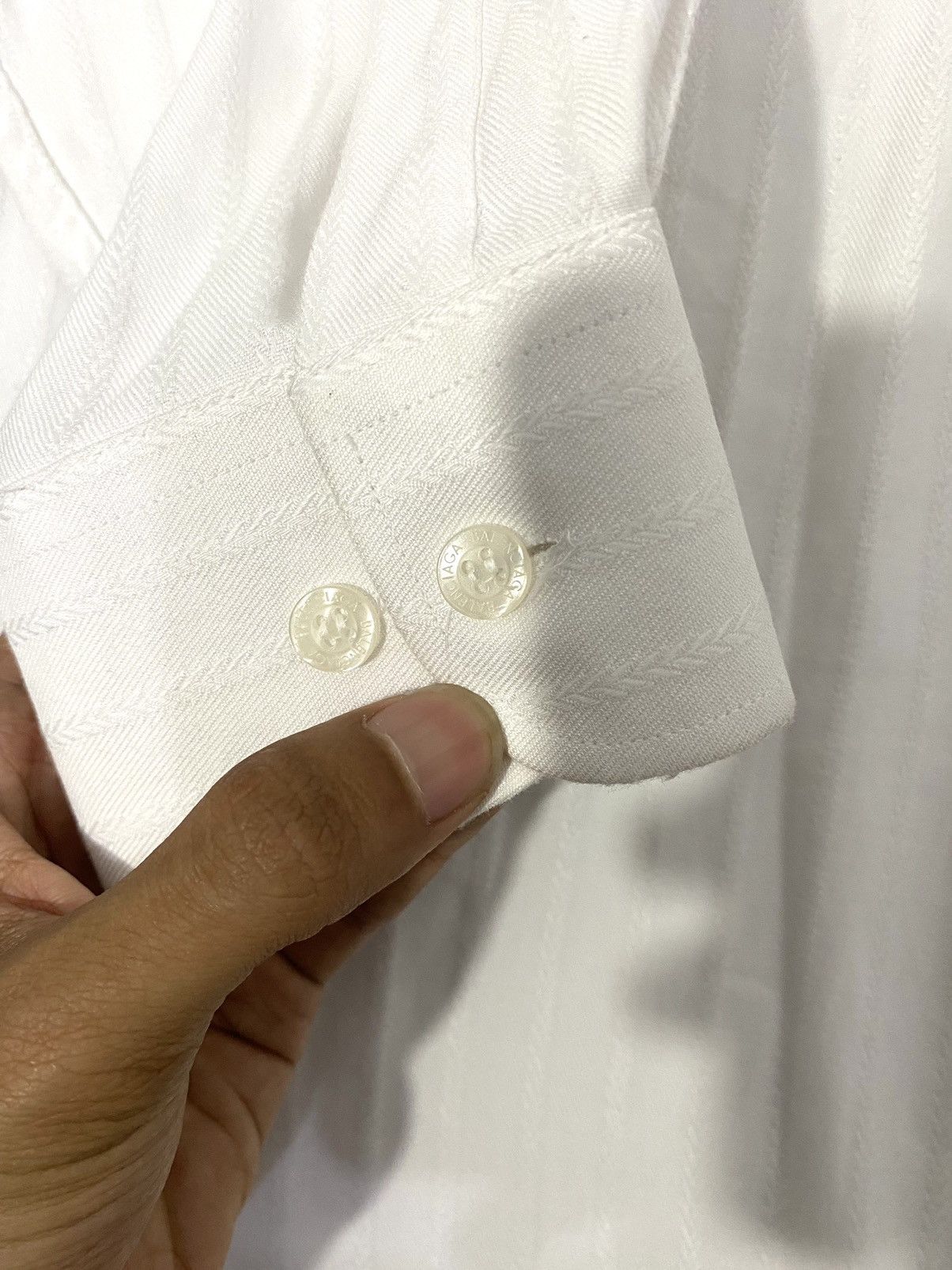 Balenciaga × Vintage 💥All White💥Balenciaga Shirt Buttons Up Size US L / EU 52-54 / 3 - 6 Thumbnail