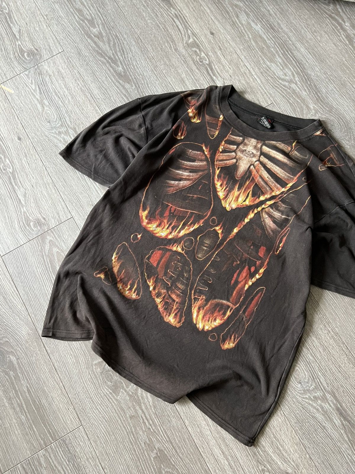 Vintage Vintage 💥 Spiral Avant Garde Tee Size US XXL / EU 58 / 5 - 3 Thumbnail