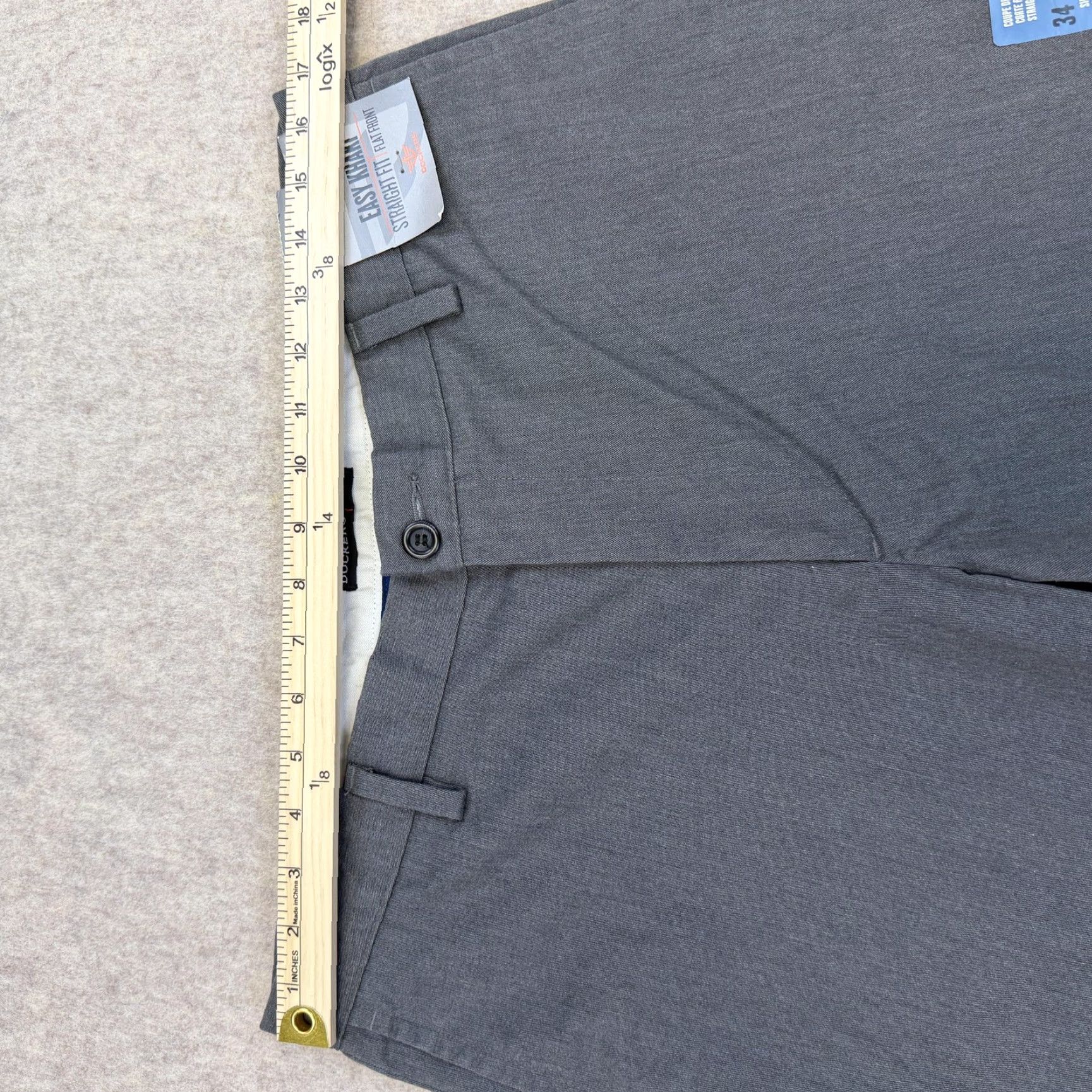 Dockers Dockers Easy Khaki Pants Mens 34x30 Gray Straight Flat Front NWT Regular Khakis Pants Mens 34 Gray Easy Khaki Dockers Size US 34 / EU 50 - 4 Thumbnail