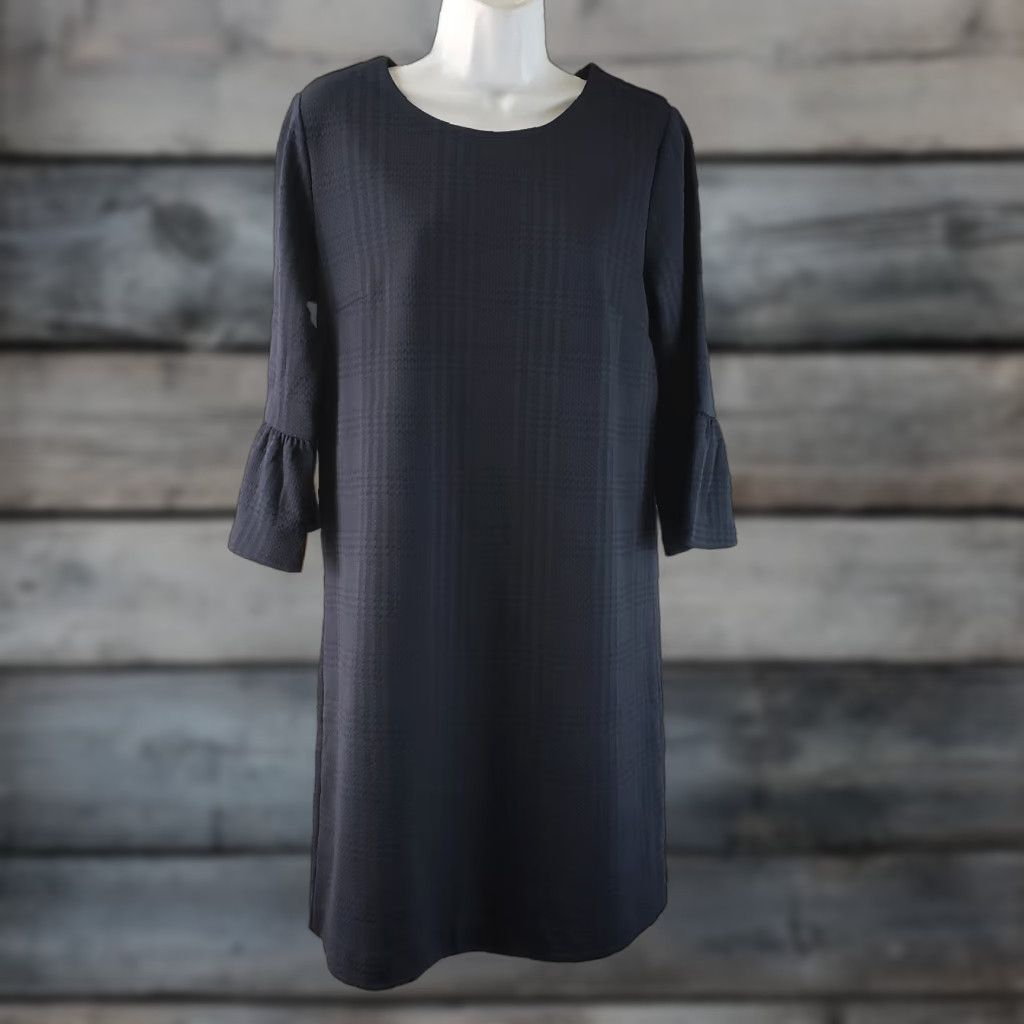 Banana Republic Banana Republic Womens Bell Sleeve Shift Dress Sz Medium Blue Plaid Size M / US 6-8 / IT 42-44 - 1 Thumbnail