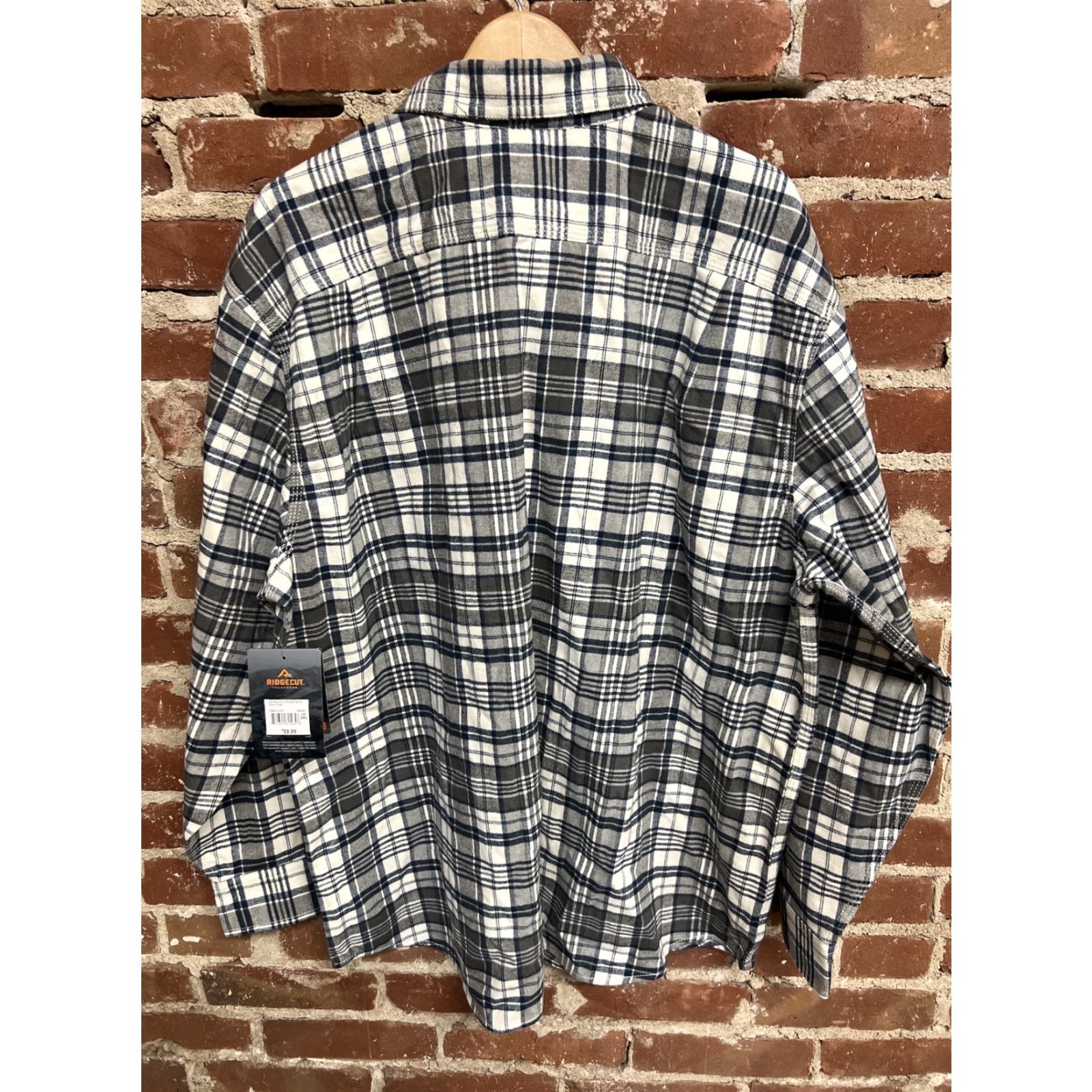 Vintage RIDGECUT TOUGHWEAR Shirt Work Plaid Flannel Gray 2XL MENS Button-Up Long Sleeve Casual 2XL Mens Size US XXL / EU 58 / 5 - 2 Thumbnail